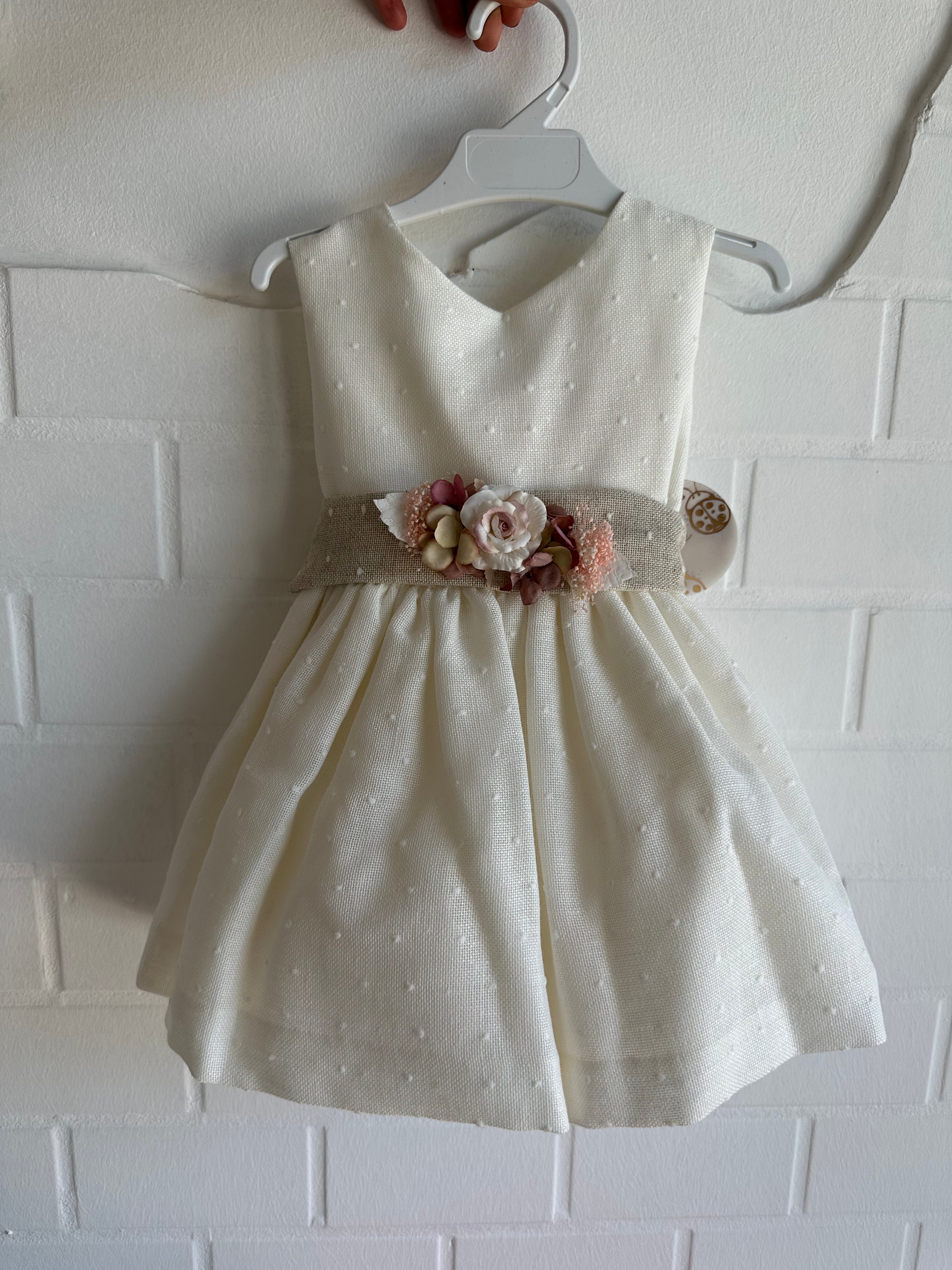 Abitino da cerimonia Bianco/Naturale da 2 a 6 anni - Be Brave Boutique