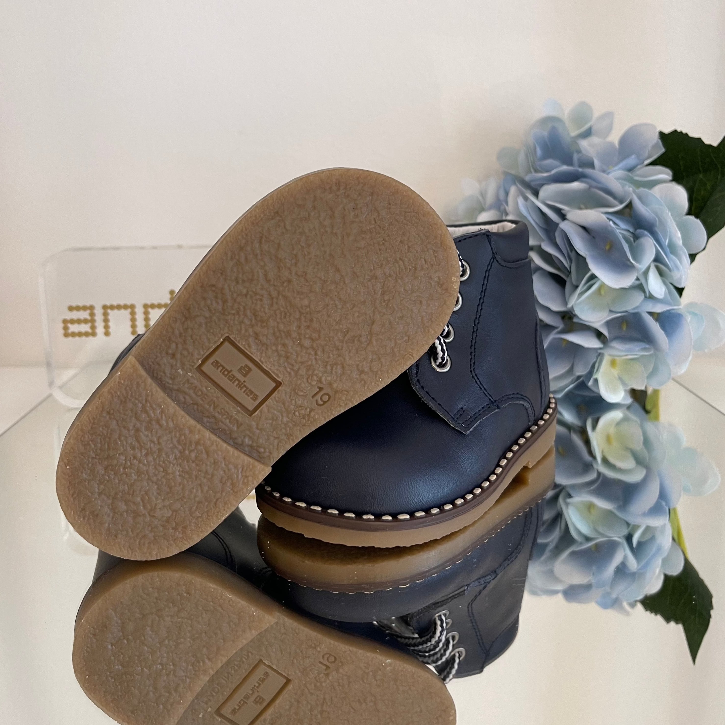 ANDANINES Stivaletto in pelle morbida bimbo Blu - Be Brave Boutique