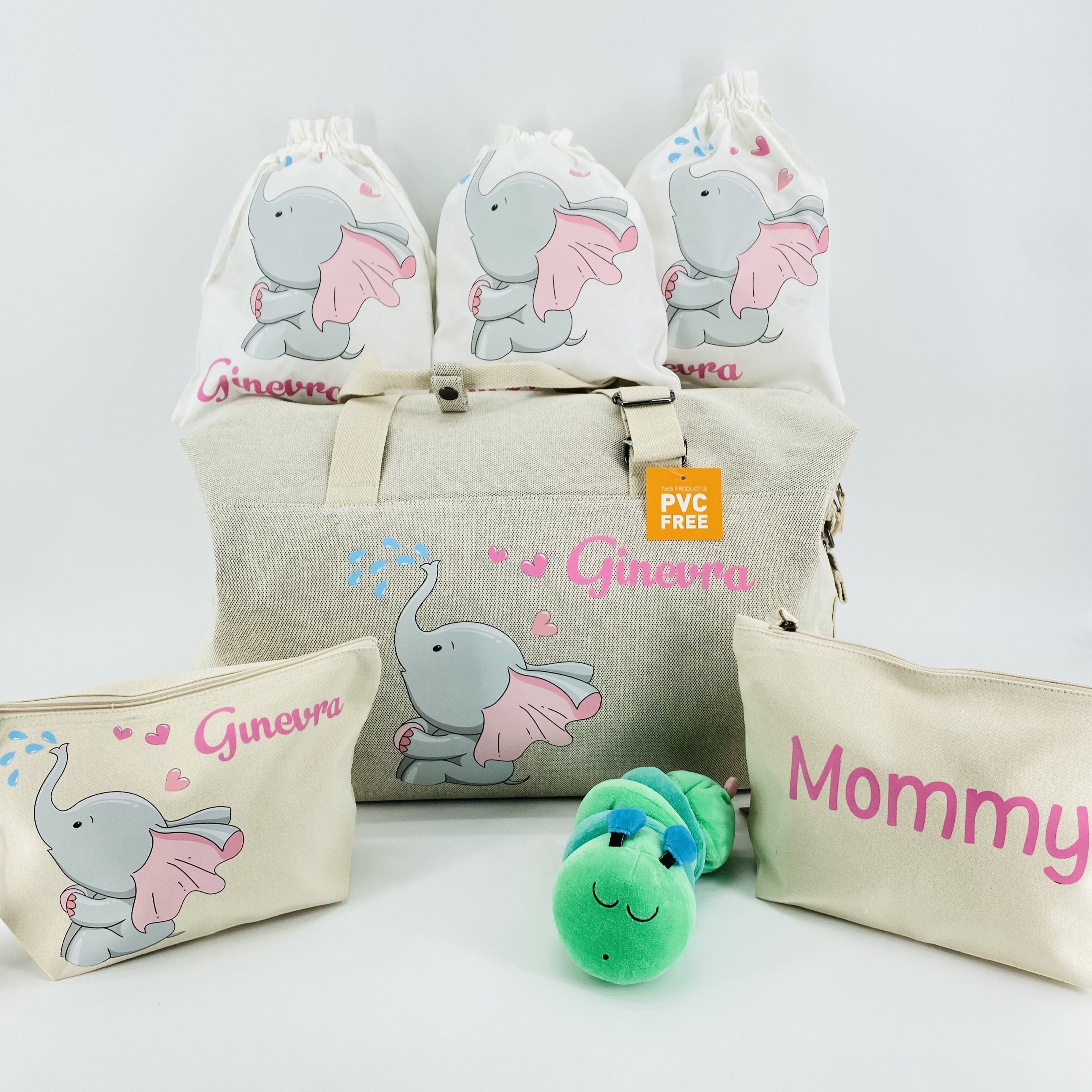 PROMO APRILE! 1 Borsone, 2 pochette MEDIE O LARGE e 3 sacchi in cotone organico ABBINATI E PERSONALIZZATI OMAGGIO! - Be Brave Boutique