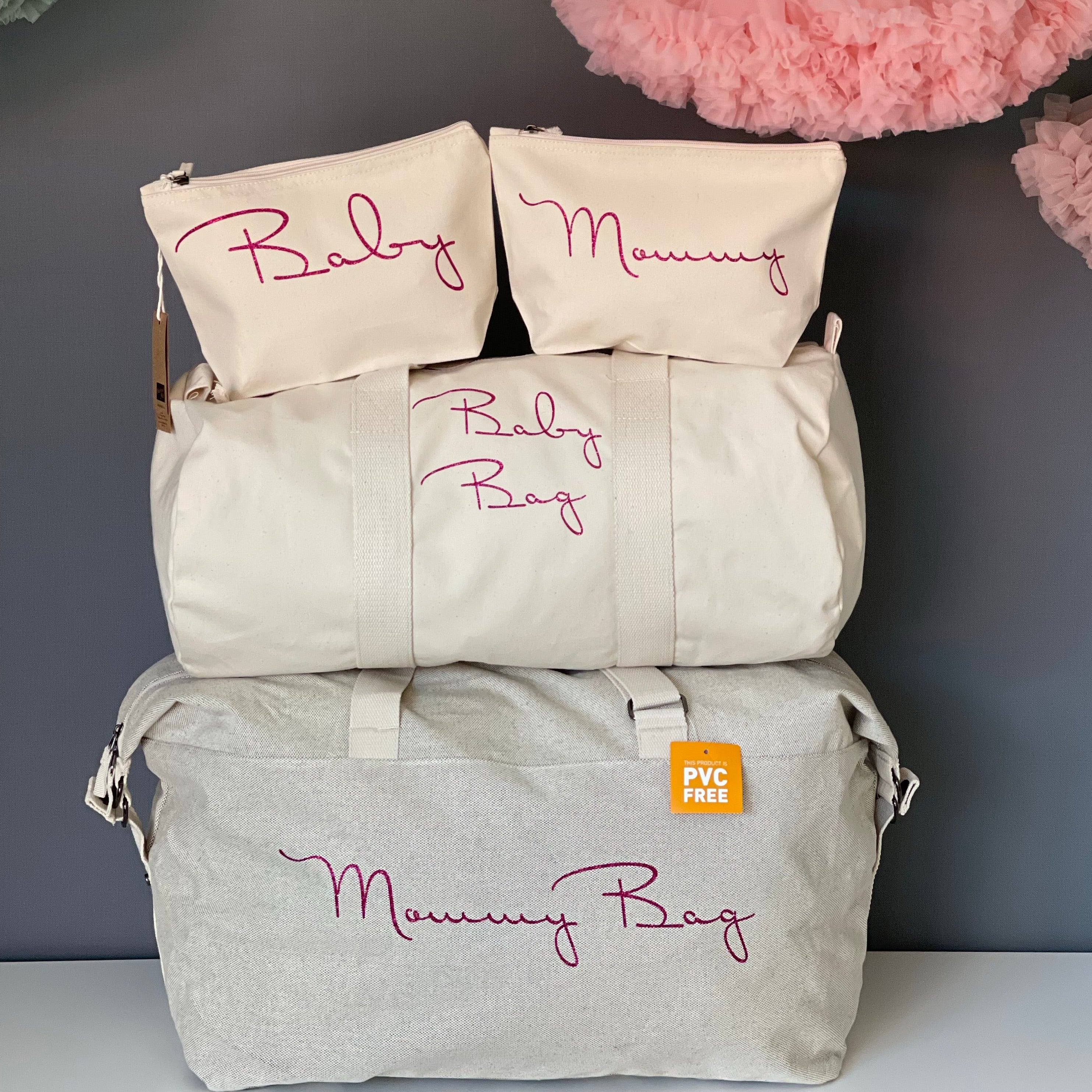 Borsone mamma, 1 borsone baby e 2 pochette - Be Brave Boutique