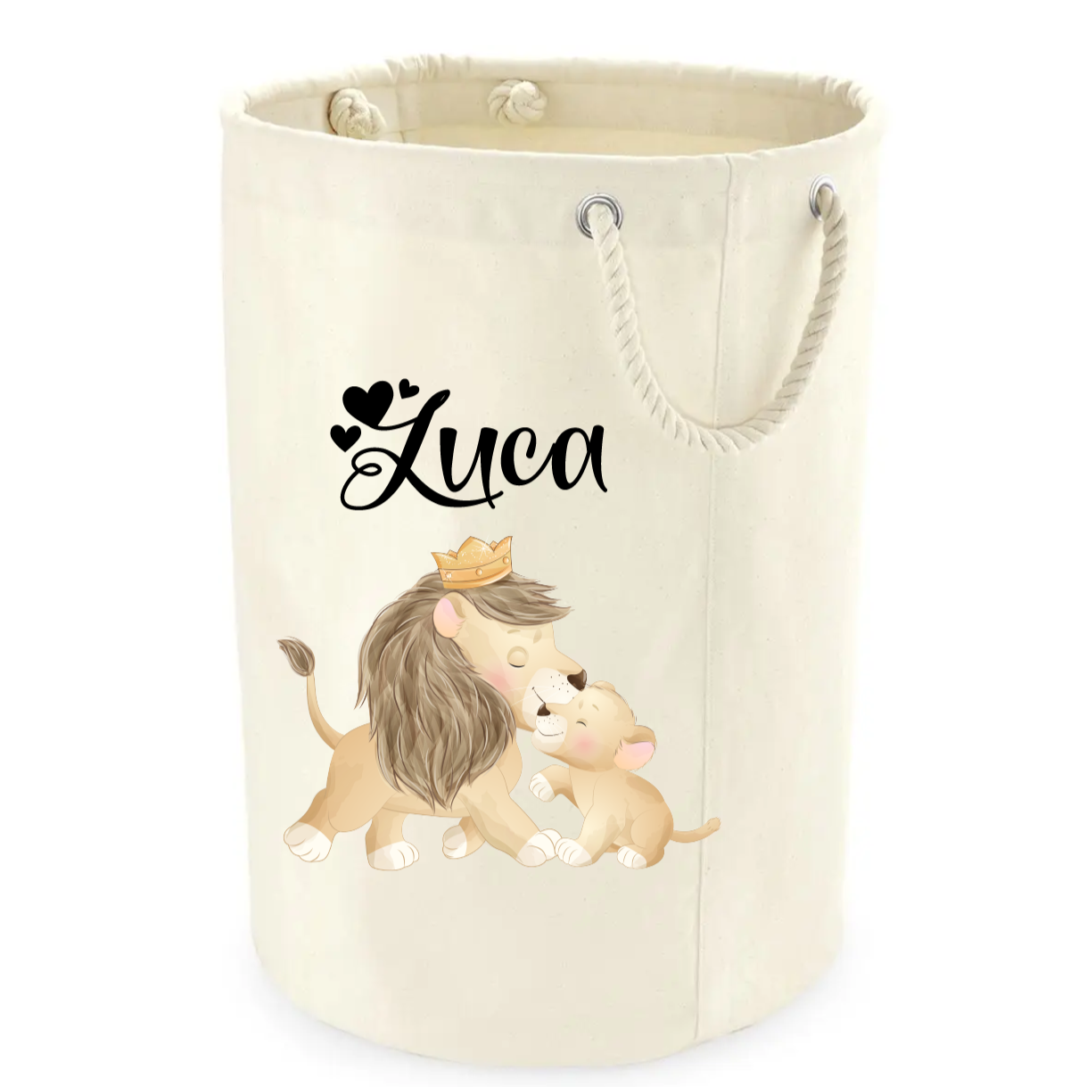 Cesta Porta giochi personalizzabile Leoni - Be Brave Boutique