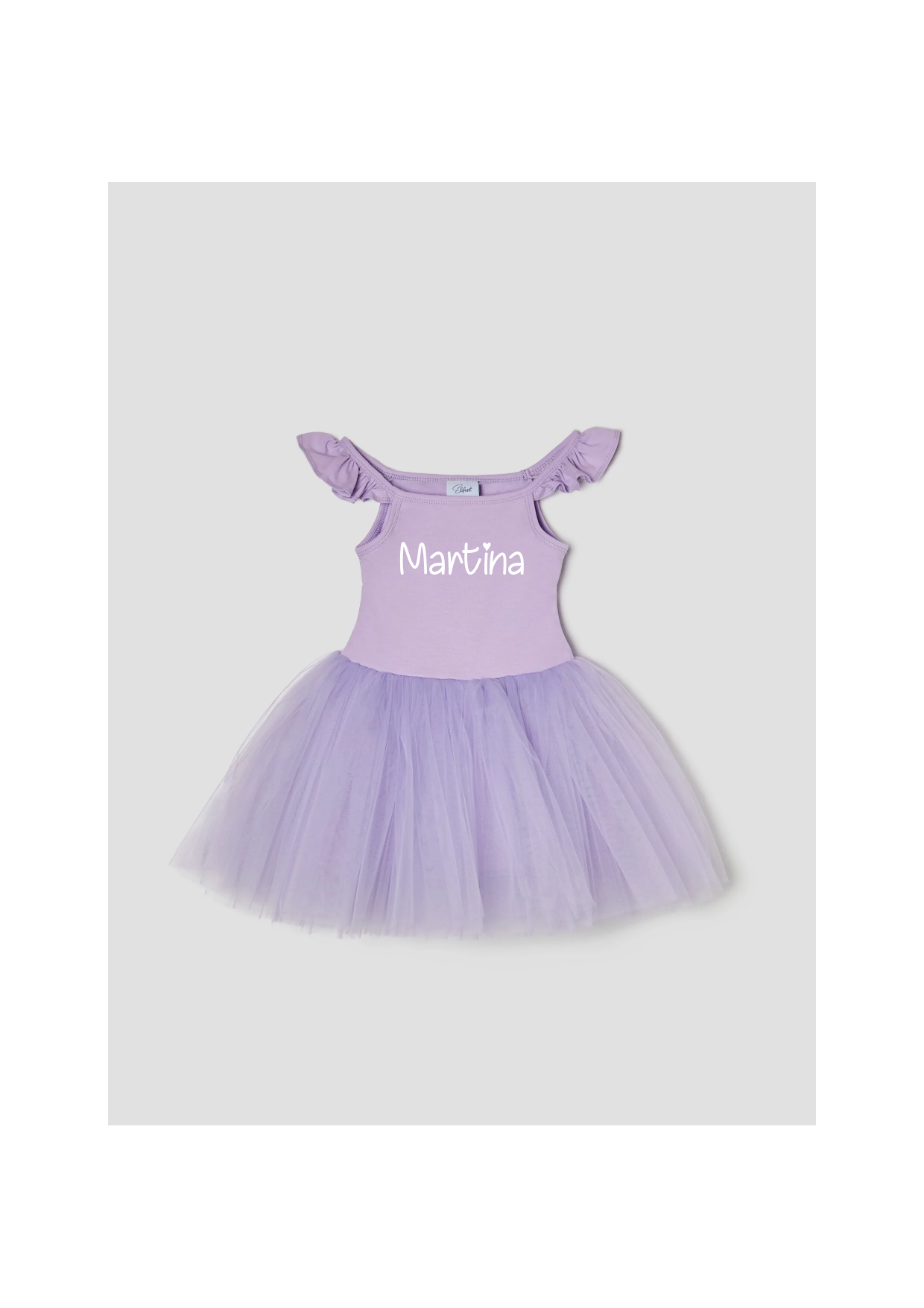 Tutù abitino in tulle Lilla Personalizzabile con nome - Be Brave Boutique