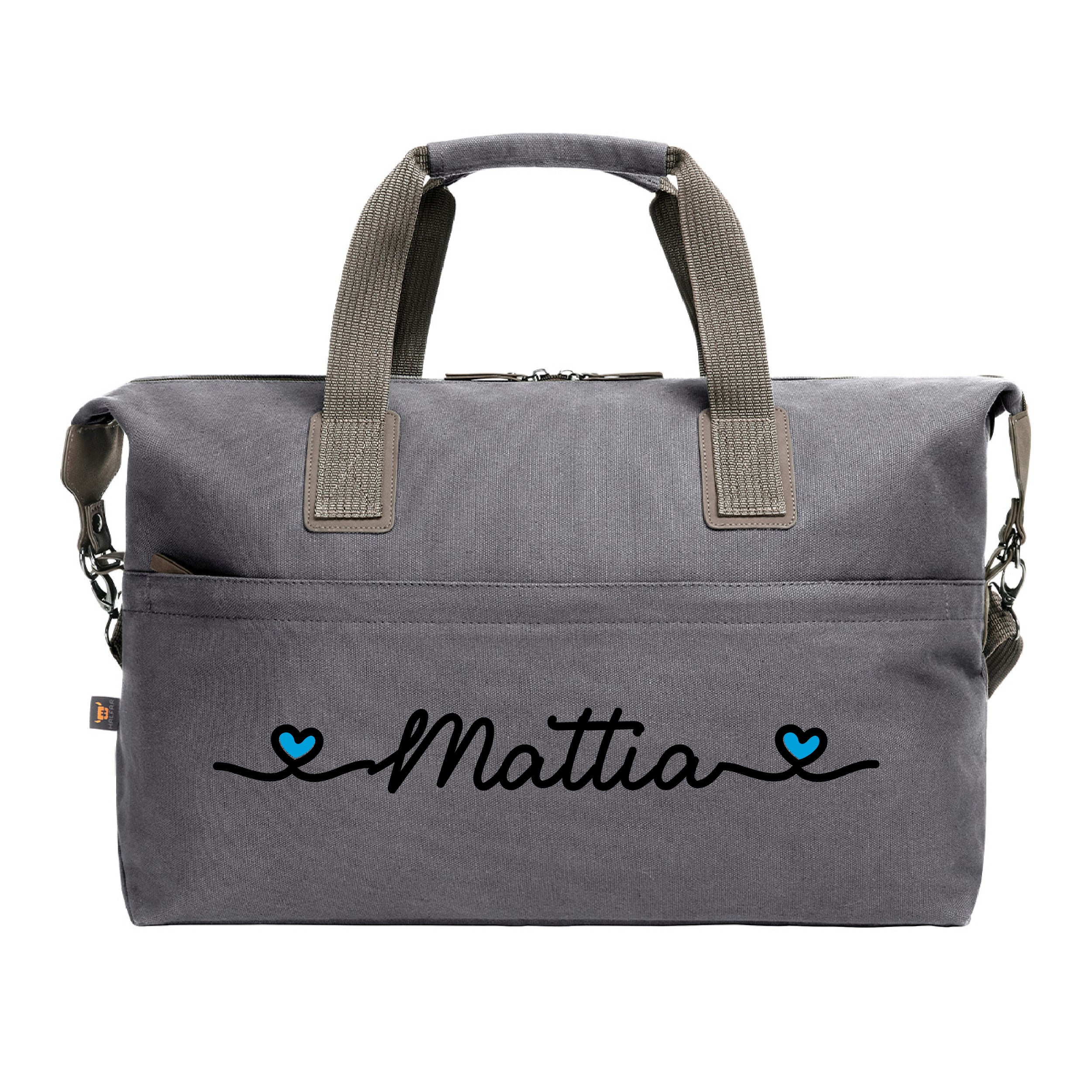 borsone medio in cotone personalizzato con nome - Be Brave Boutique