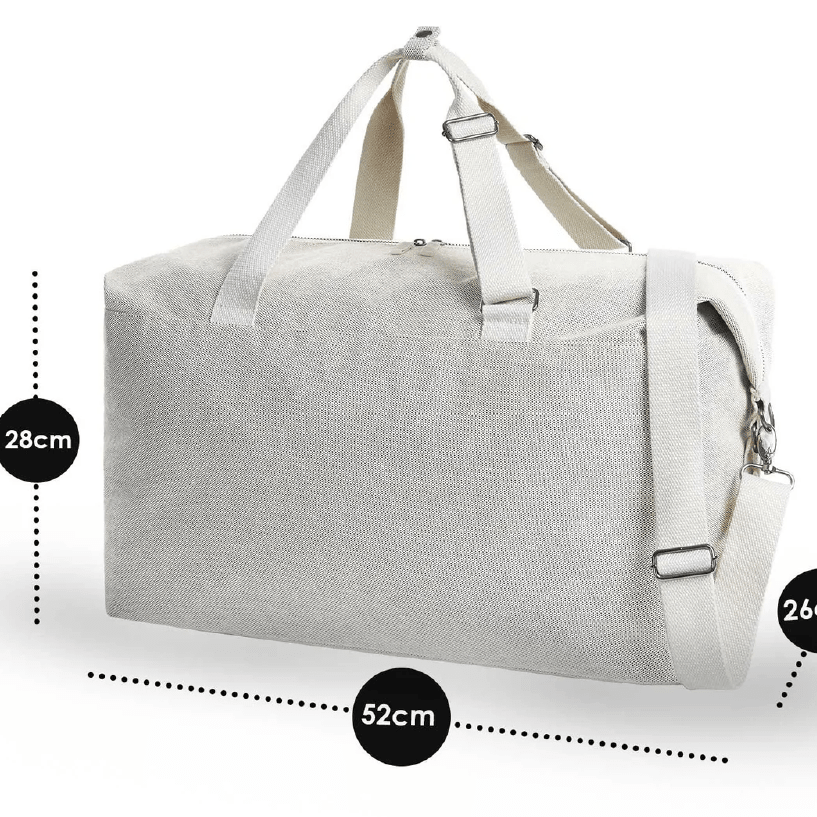 BORSONE ARCOBALENO BLU E POCHETTE ABBINATA - Be Brave Boutique