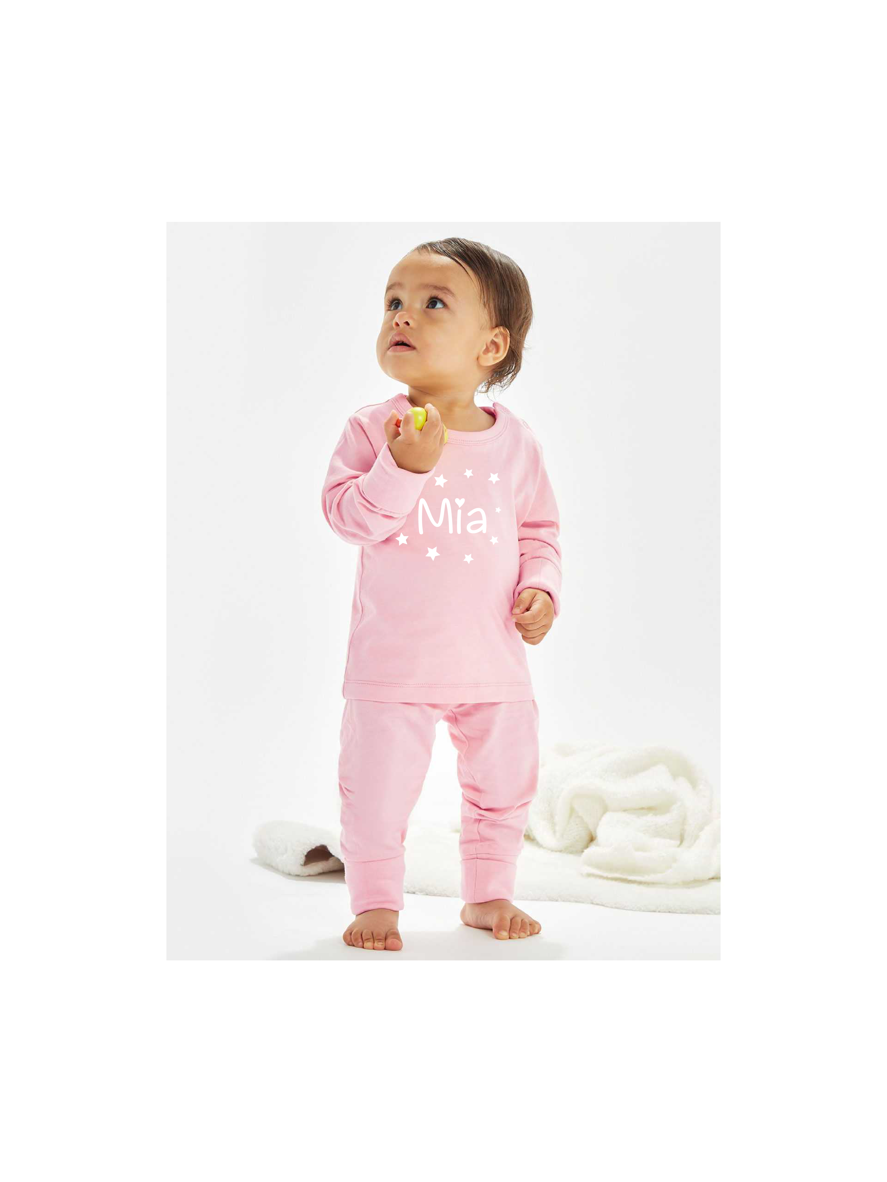 Pigiama bambini personalizzabile con nome in cotone organico - Be Brave Boutique
