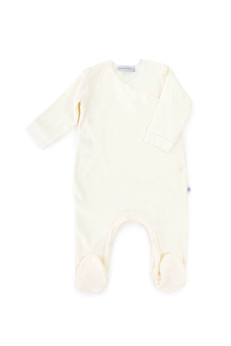 BAMBOOM Tutina "Pure" con piedi - Panna - PREMATURE 00M - Be Brave Boutique