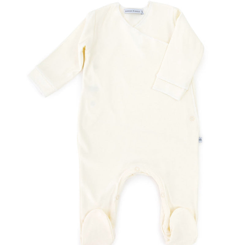 BAMBOOM Tutina "Pure" con piedi - Panna - PREMATURE 00M - Be Brave Boutique