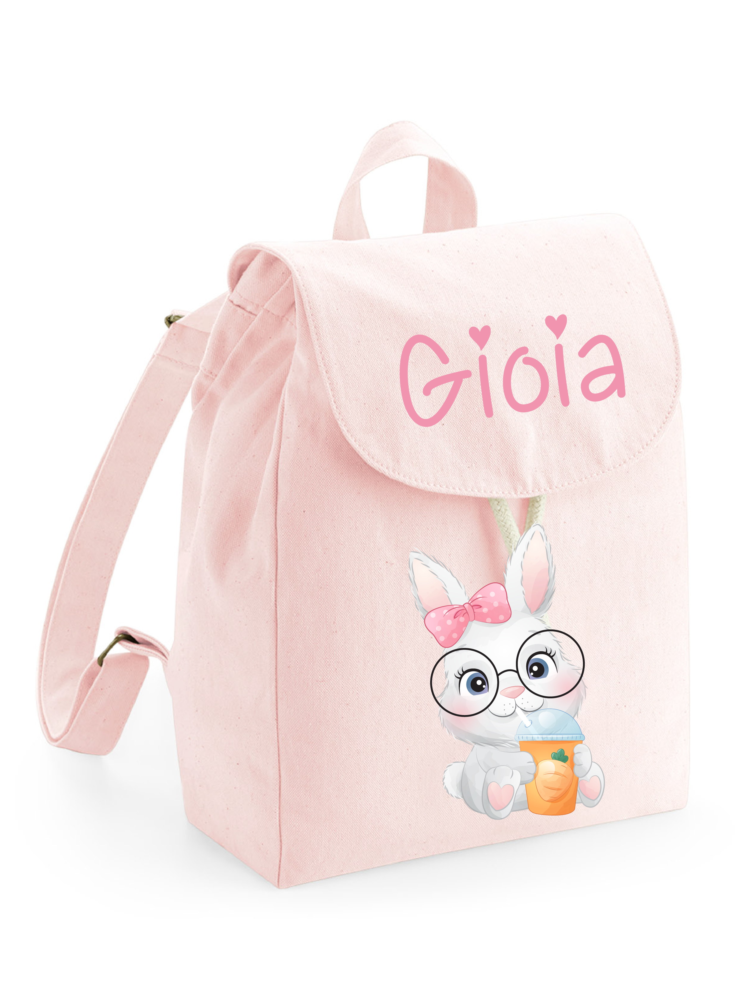 Mini Zaino Asilo in Cotone Coniglietta - Be Brave Boutique