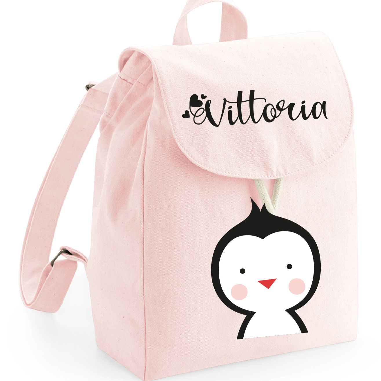 Mini Zaino in cotone Pinguino - Be Brave Boutique