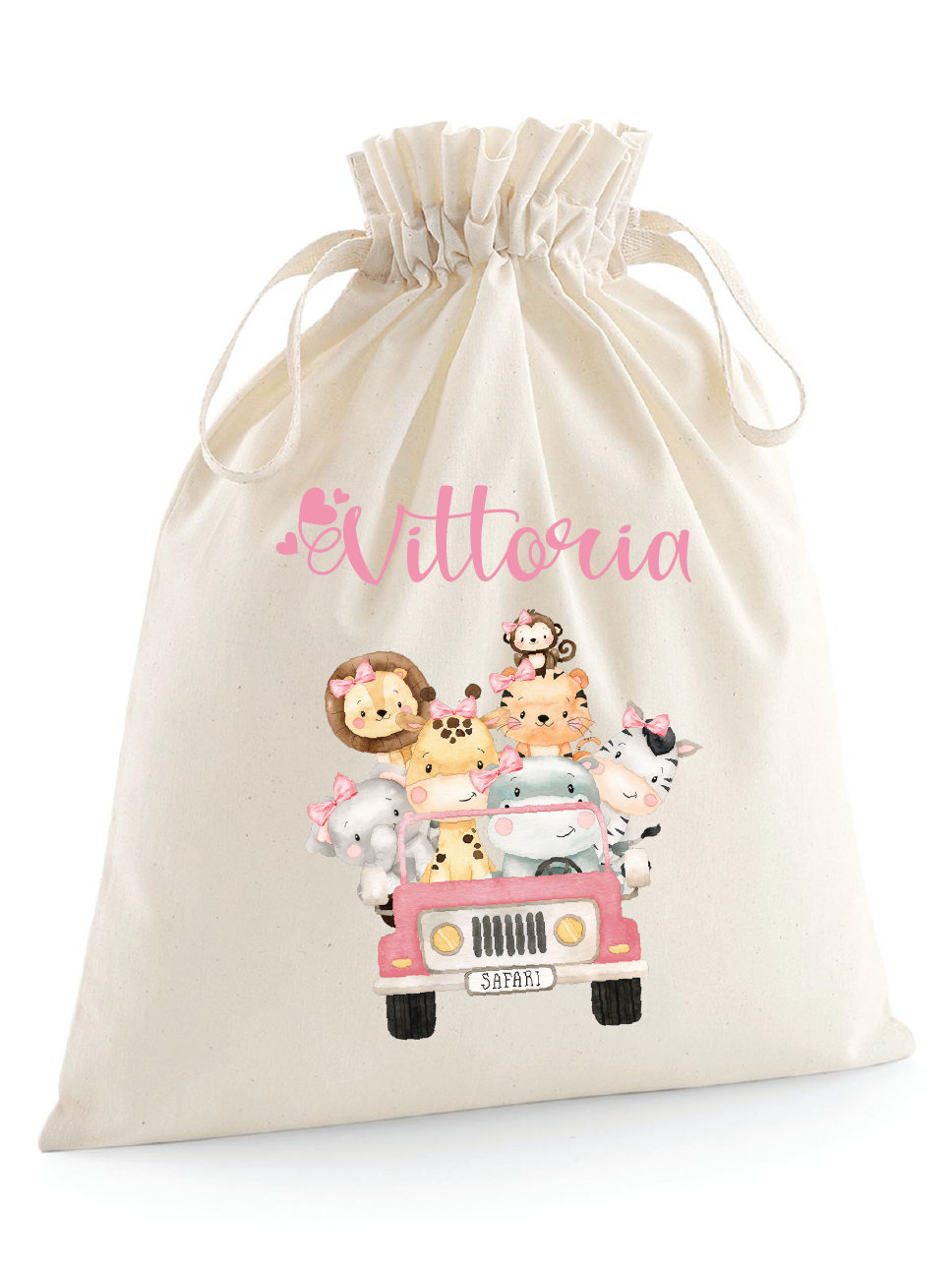 Sacchetti primi cambi Safari Rosa - Be Brave Boutique