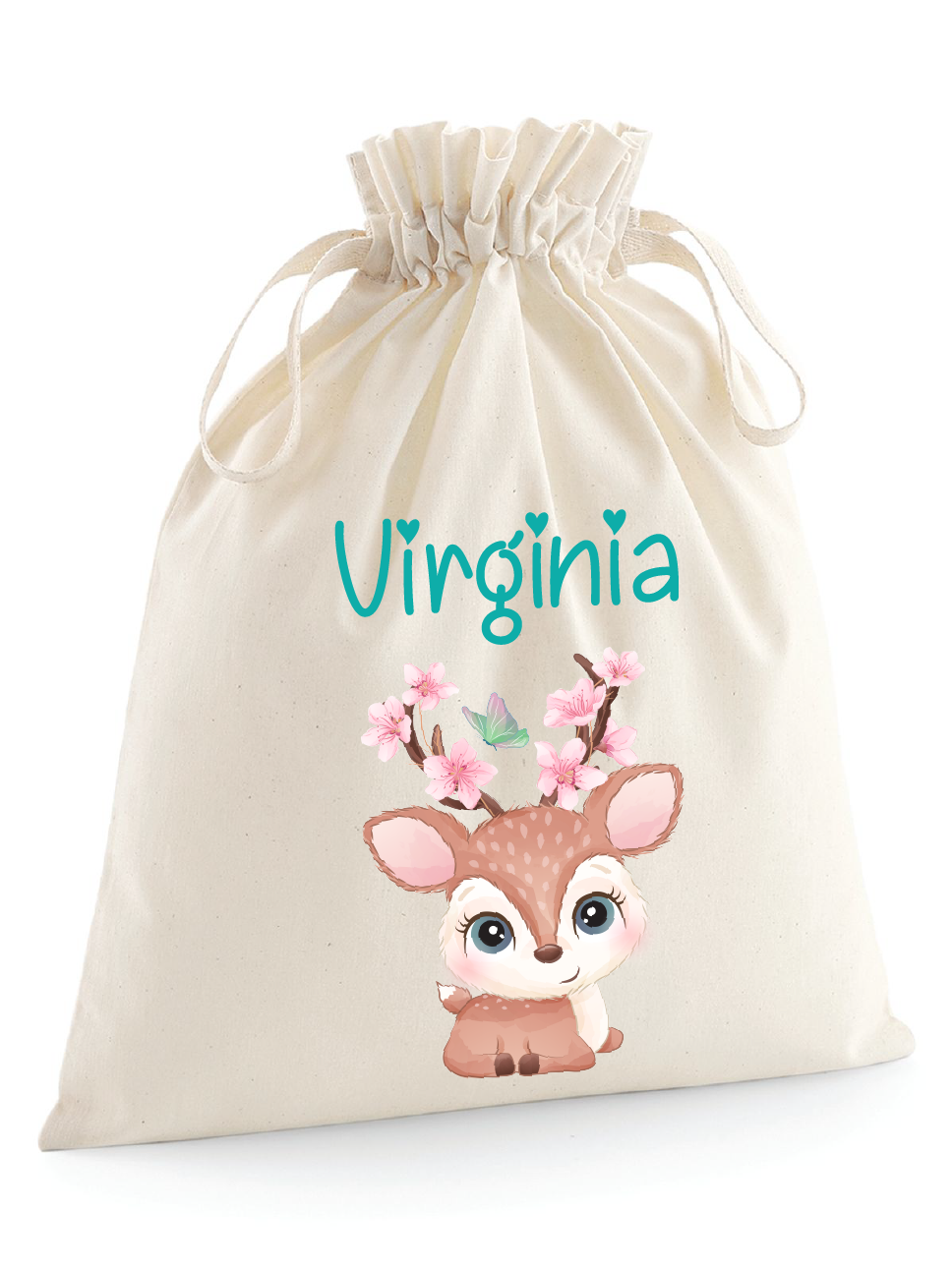 Sacchetti primi cambi personalizzabili cerbiatto - Be Brave Boutique