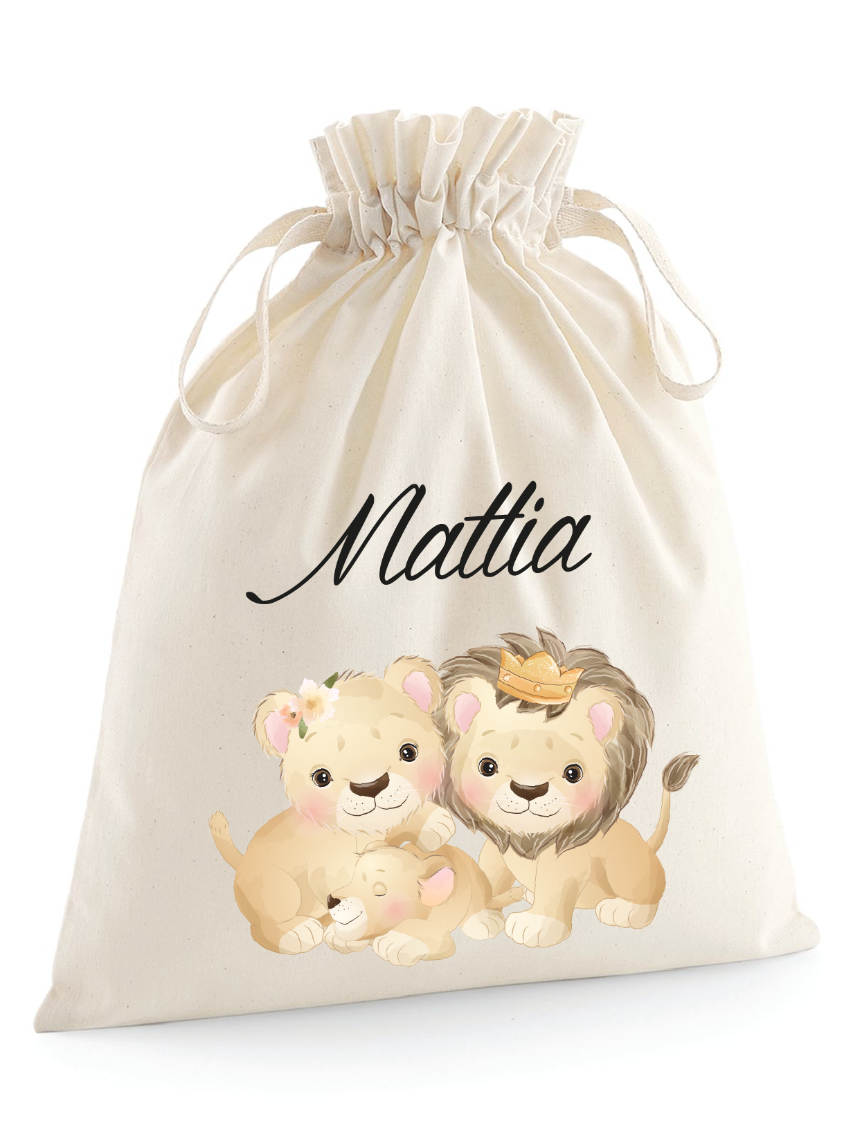 Sacchetti primi cambi personalizzabili Fam.Leoni - Be Brave Boutique