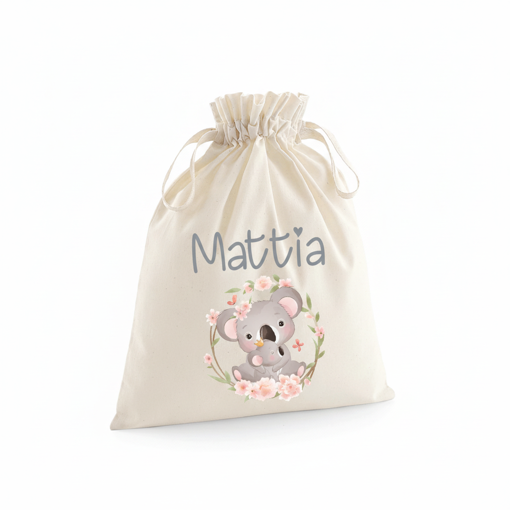 Sacchetti primi cambi personalizzabili Koala Mamma - Be Brave Boutique