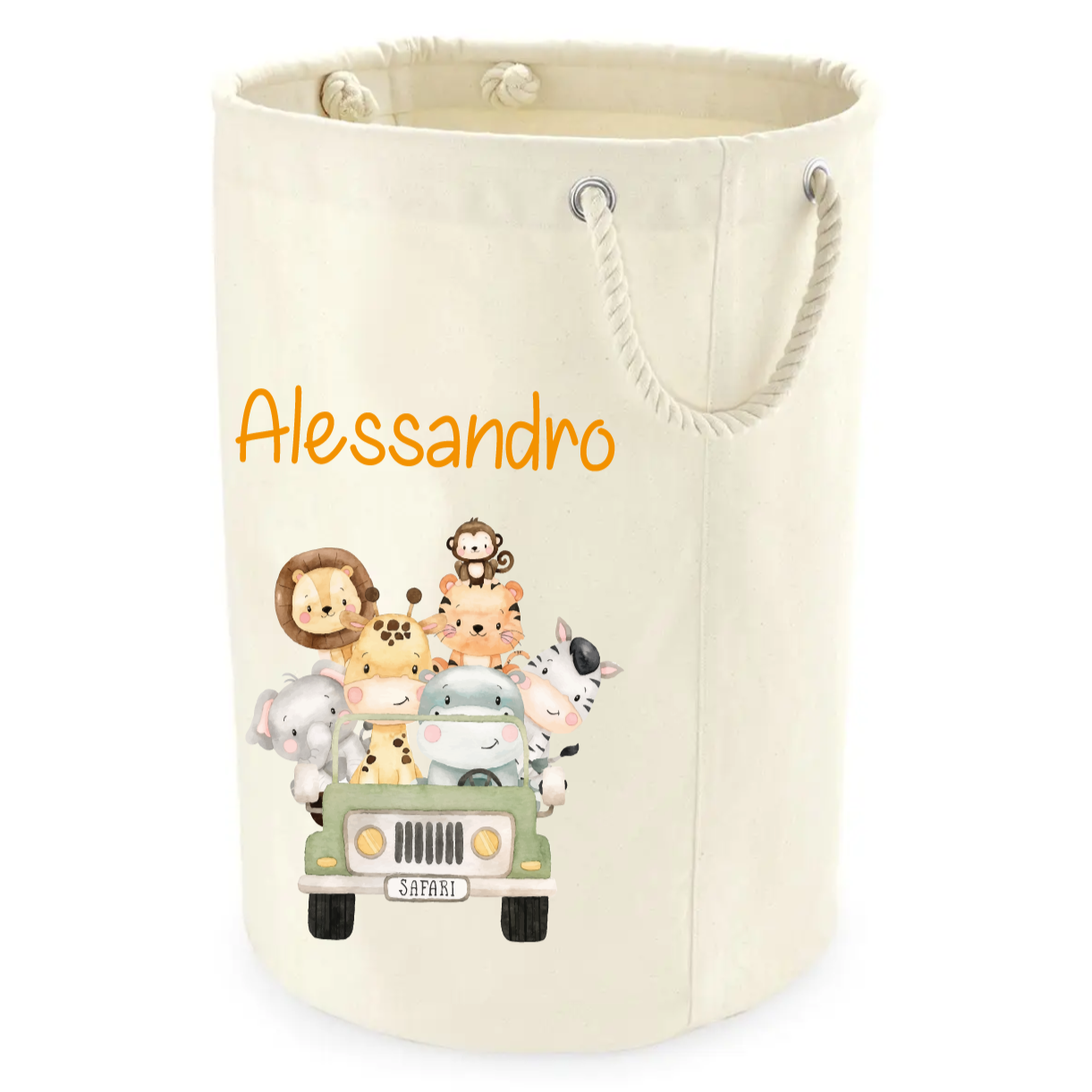 Cesta Porta giochi personalizzabile Safari - Be Brave Boutique