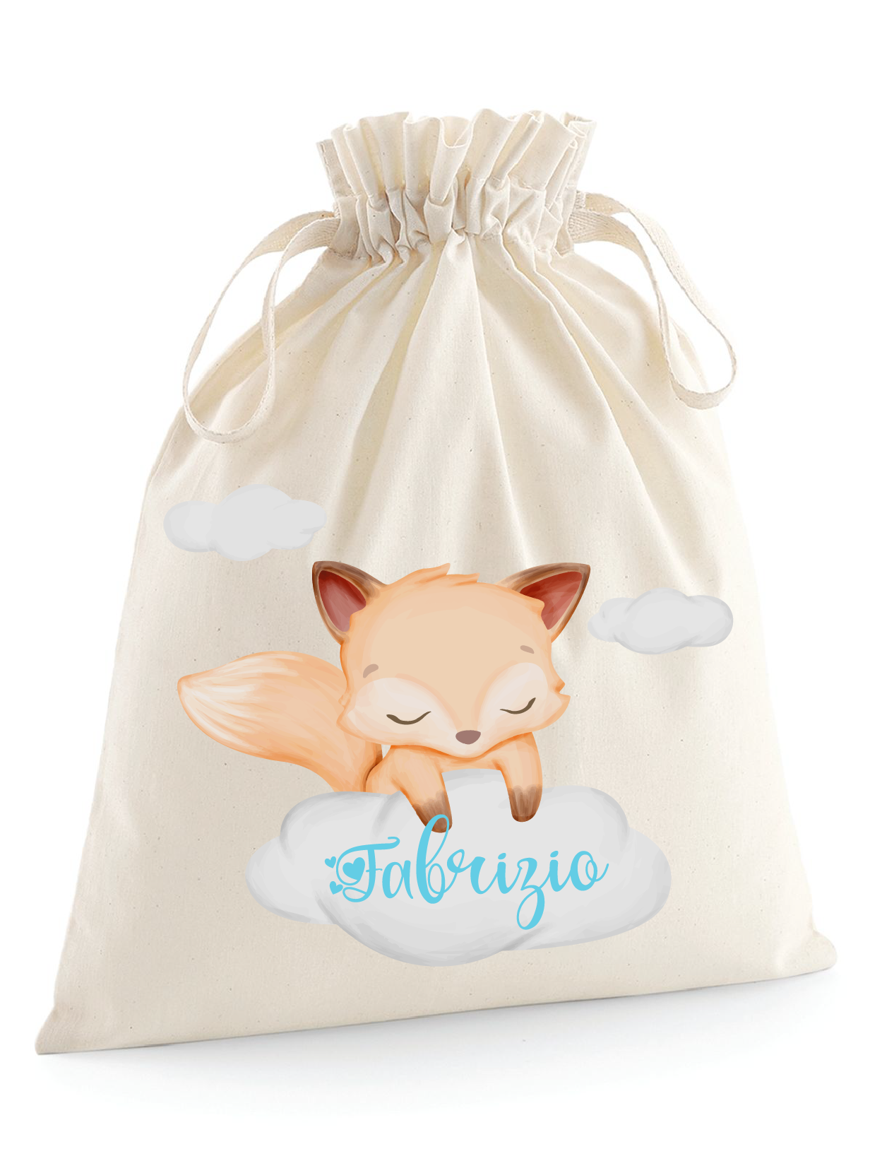 Sacchetti primi cambi Volpe su nuvola - Be Brave Boutique