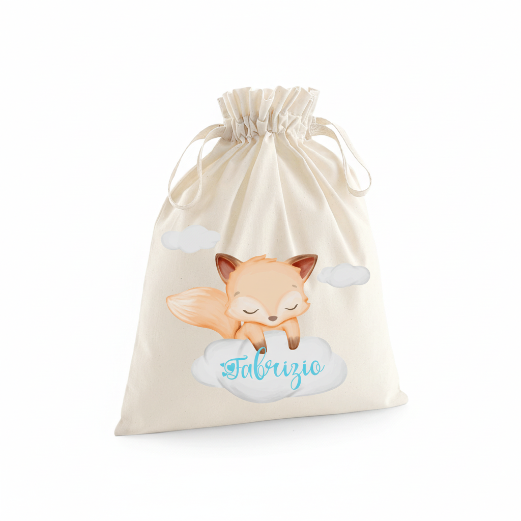 Sacchetti primi cambi Volpe su nuvola - Be Brave Boutique