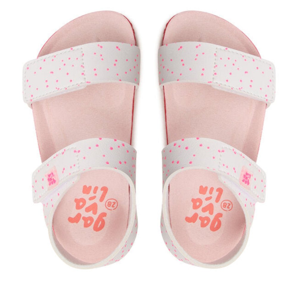 Sandali Garvalin Bianco/Fucsia - Be Brave Boutique