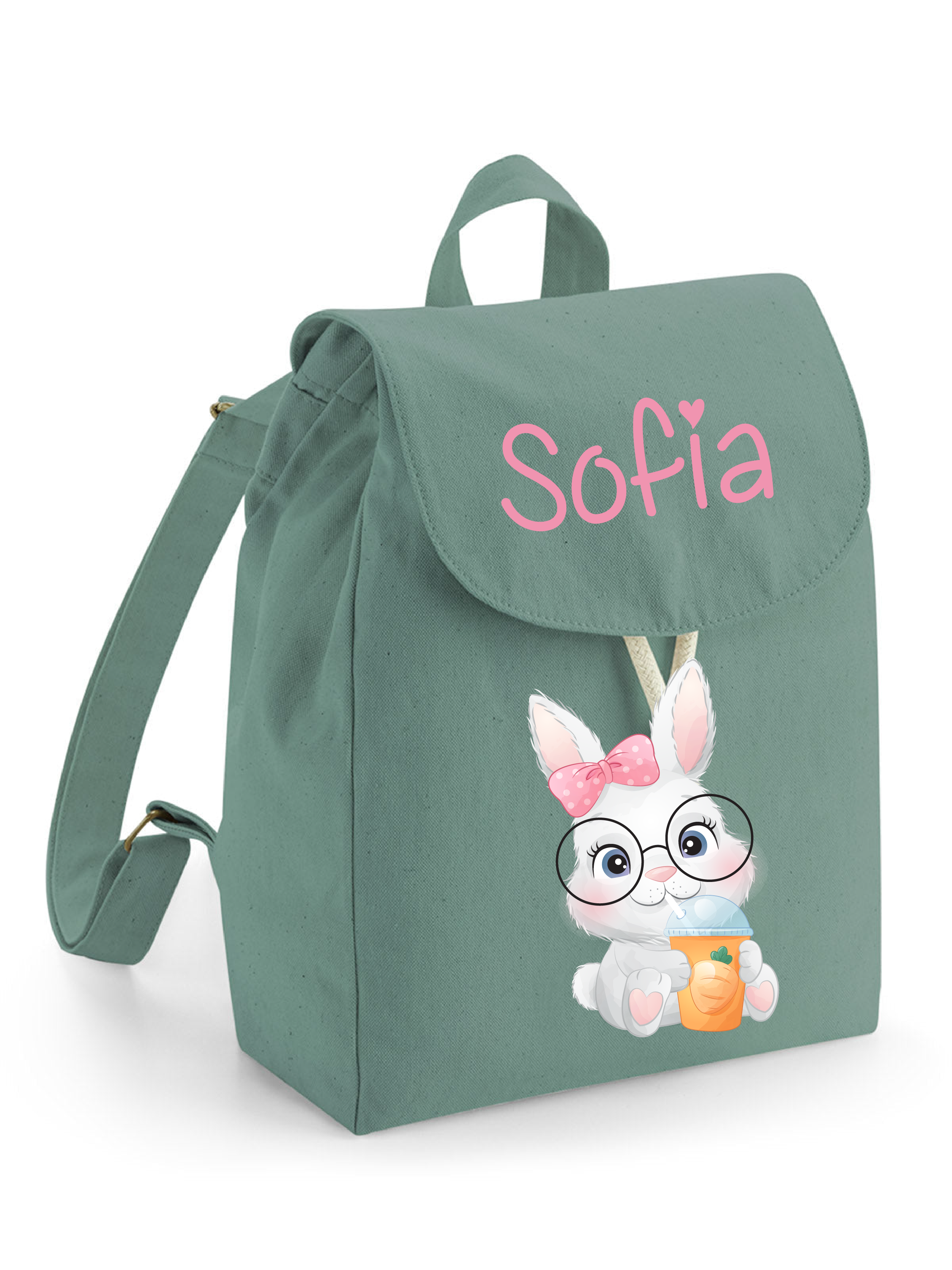 Mini Zaino Asilo in Cotone Coniglietta - Be Brave Boutique