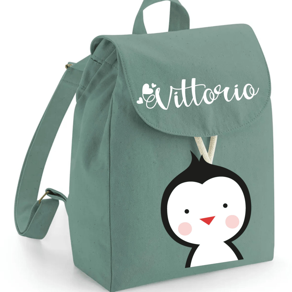 Mini Zaino in cotone Pinguino - Be Brave Boutique