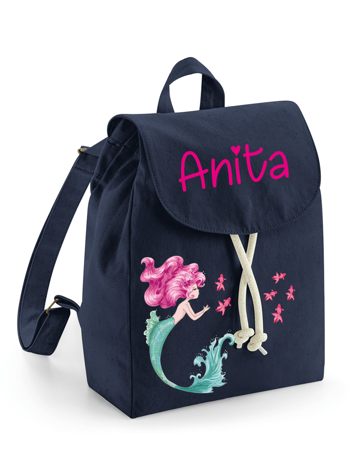 Mini Zaino in cotone sirenetta - Be Brave Boutique