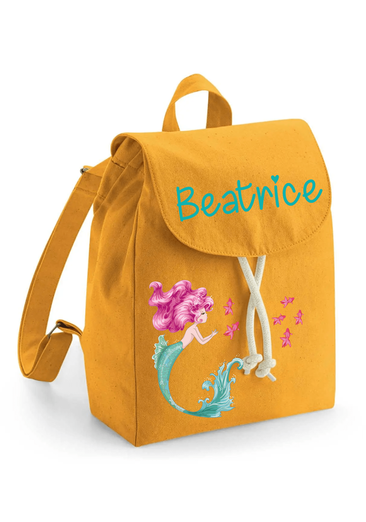 Mini Zaino in cotone sirenetta - Be Brave Boutique