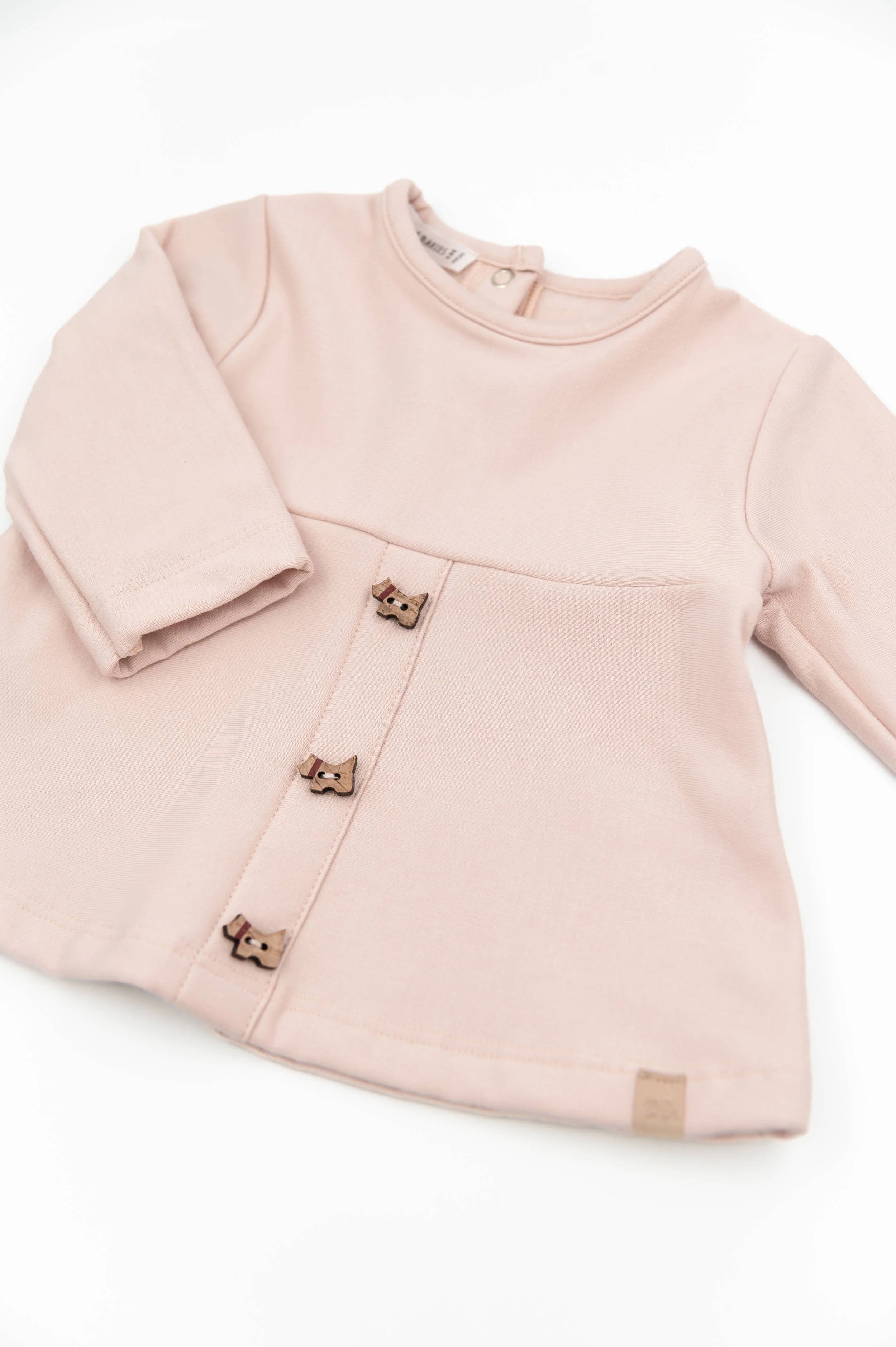 Maglia con bottoncini frontali - VINTAGE PINK 341 - Be Brave Boutique