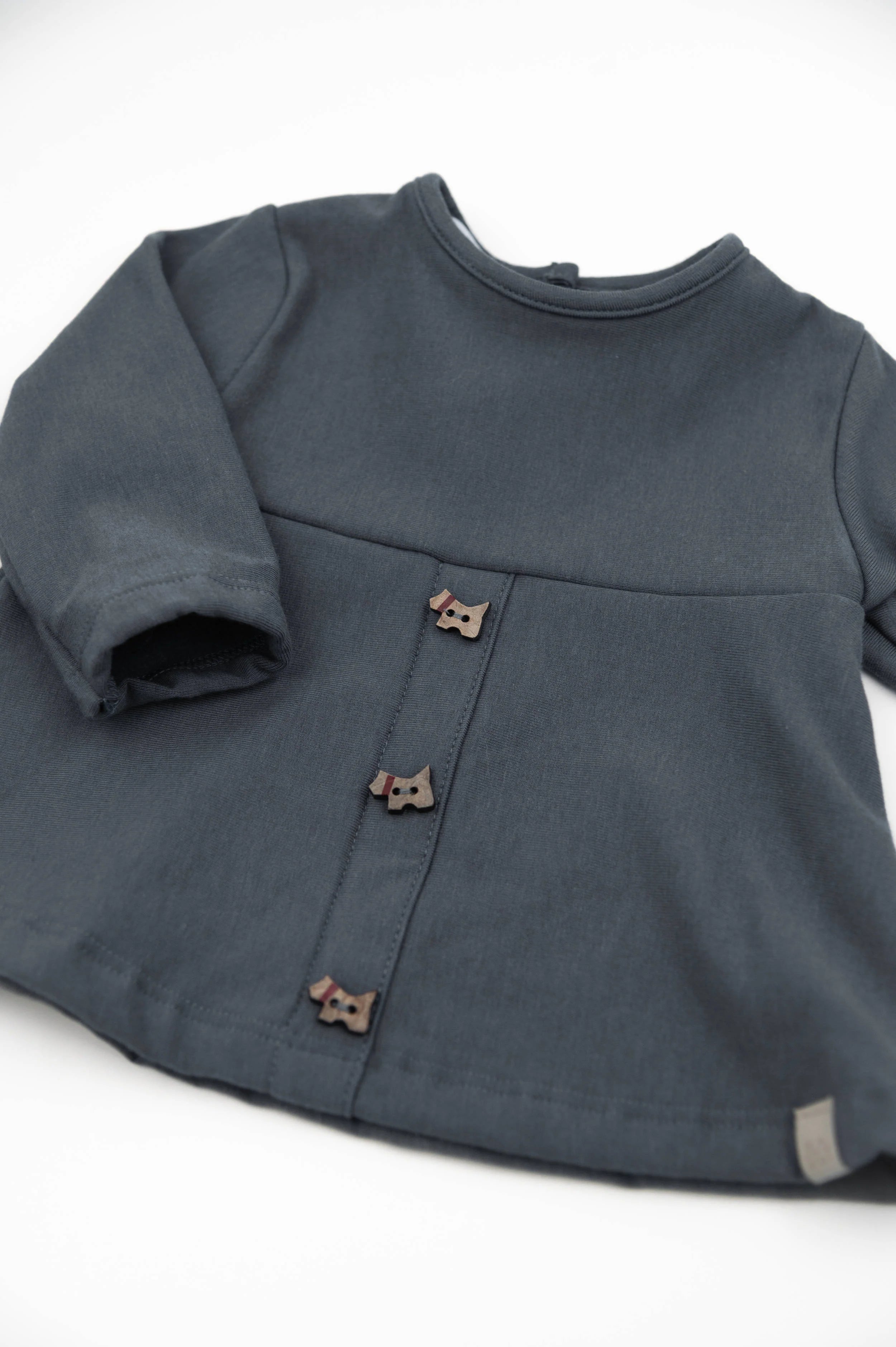 Maglia con bottoncini frontali - MIDNIGHT BLU 343 - Be Brave Boutique