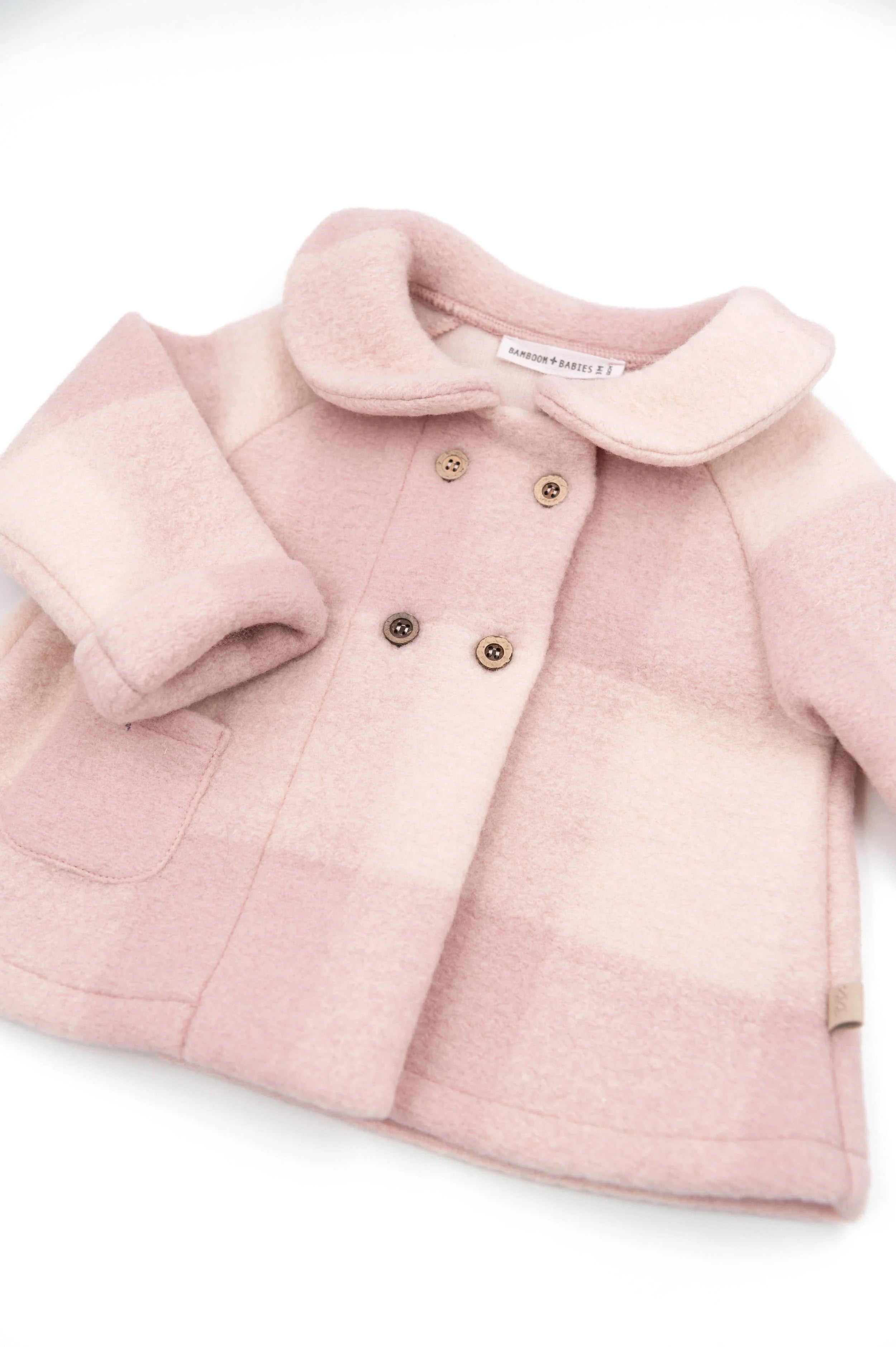 Cappotto Bimba Lana Cotta - VINTAGE PINK 341 - Be Brave Boutique