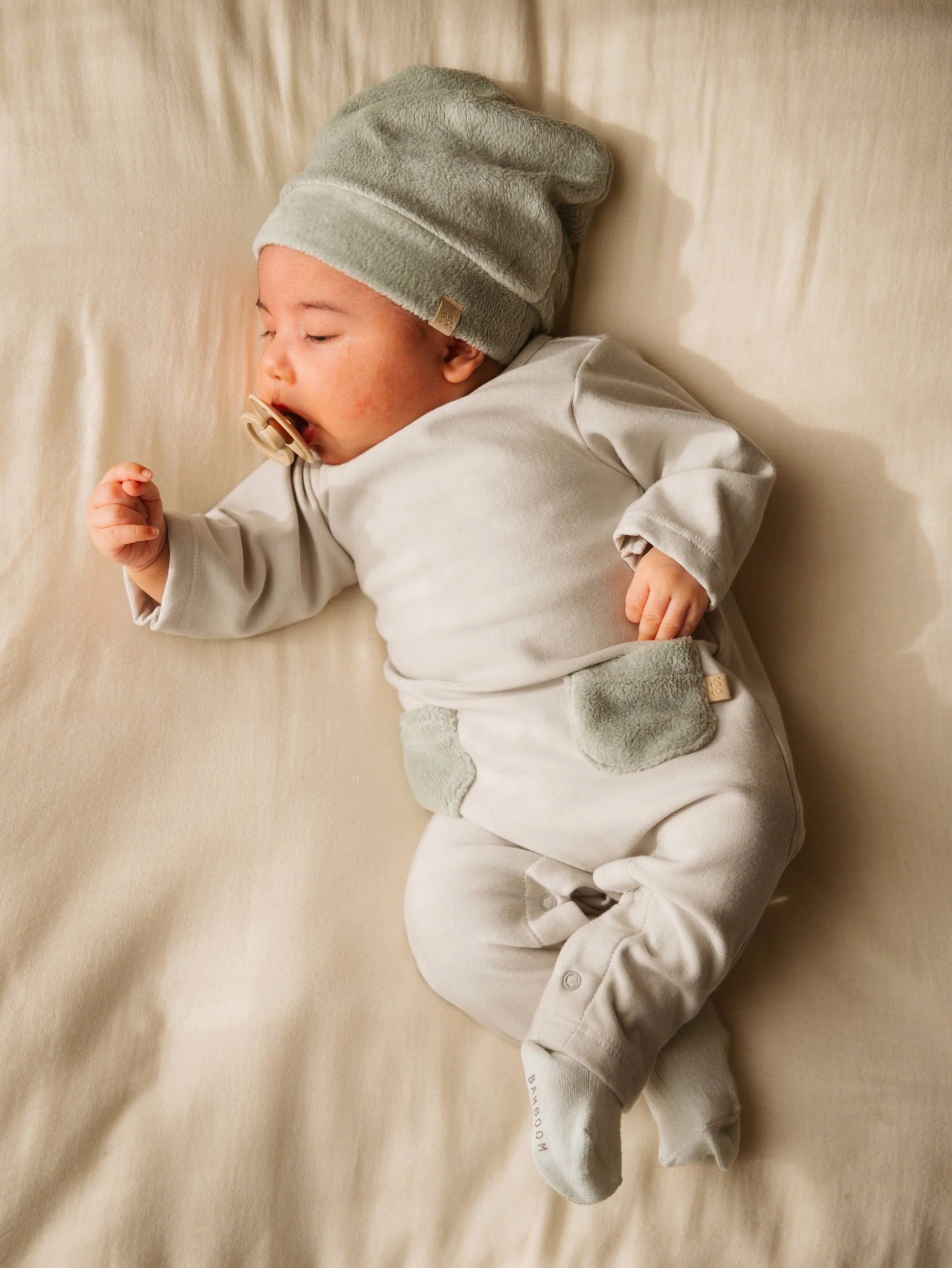 Tutina con tasche teddy - SKY GREY 352 - Be Brave Boutique