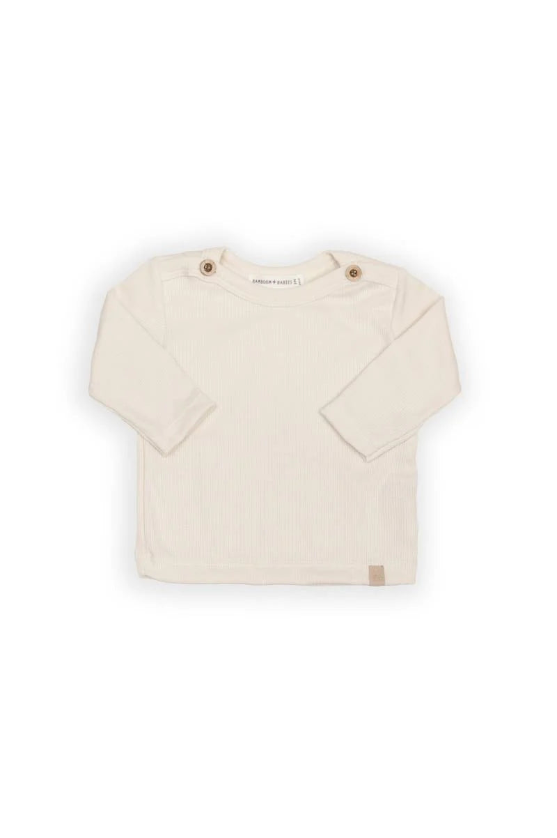 Shirt con apertura spalle - WARM WHITE 345 - Be Brave Boutique