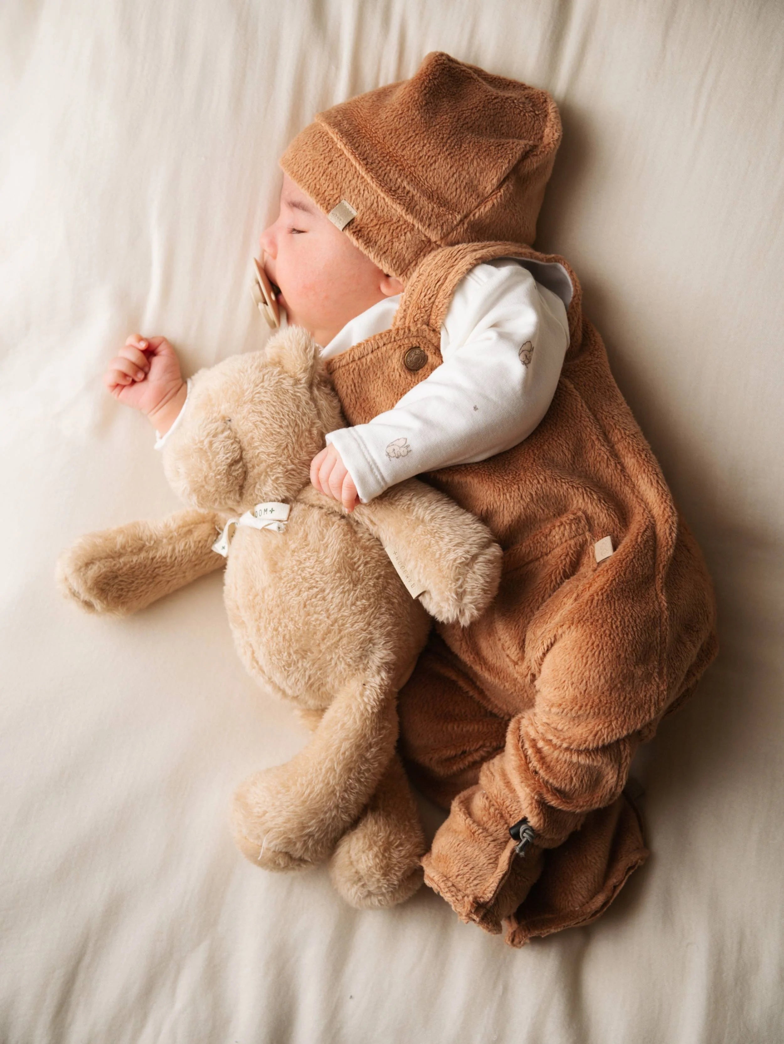 Tutina Salopette Teddy - TAN CAMEL 349 - Be Brave Boutique