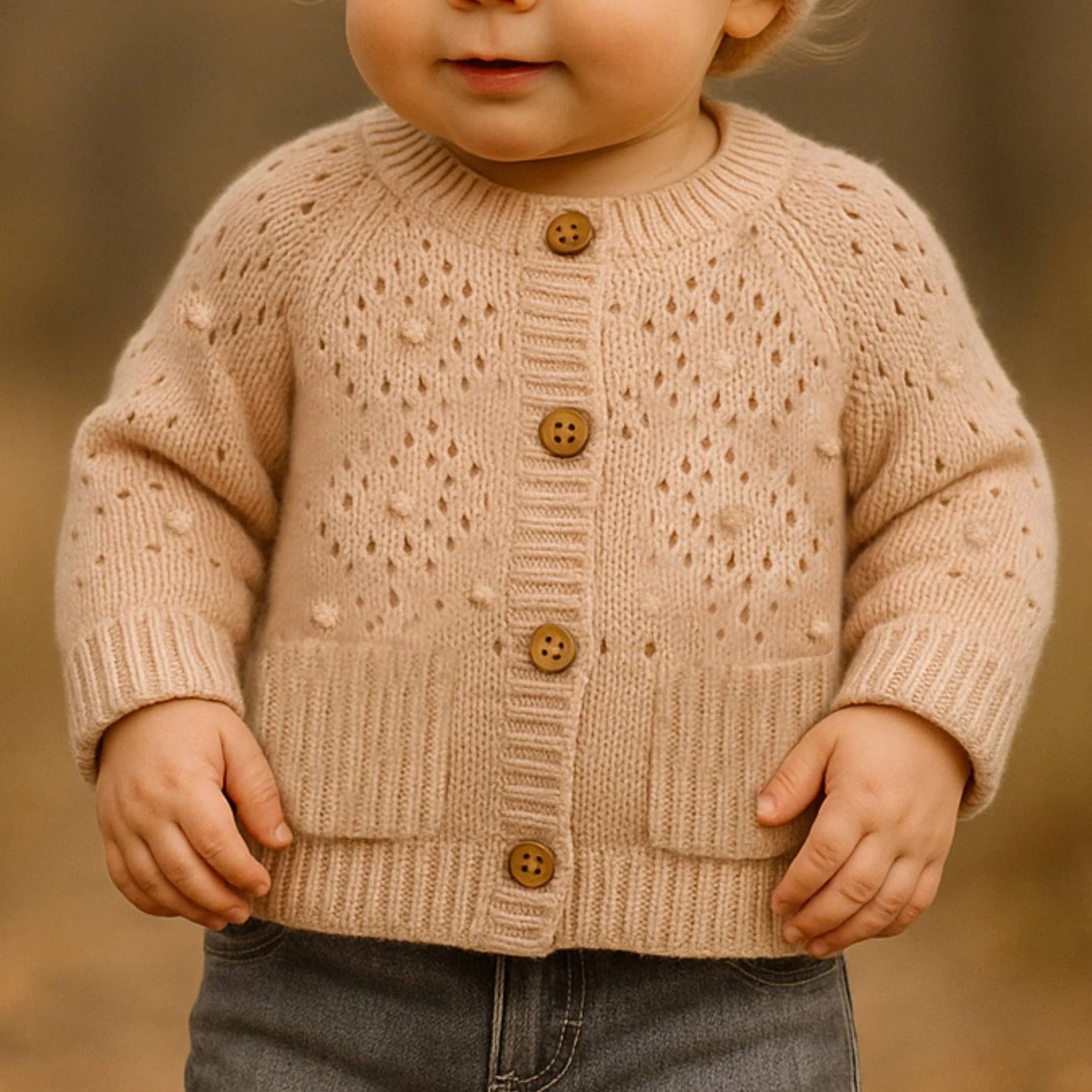 Cardigan ajour bimba - Rosa 04