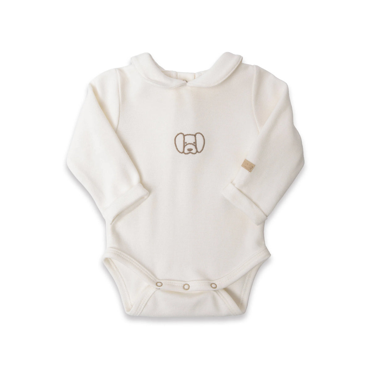 Body colletto con ricamo - NATURAL WHITE 581