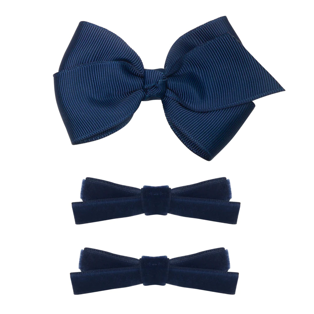 Set Fiocchi Blu Navy - Be Brave Boutique