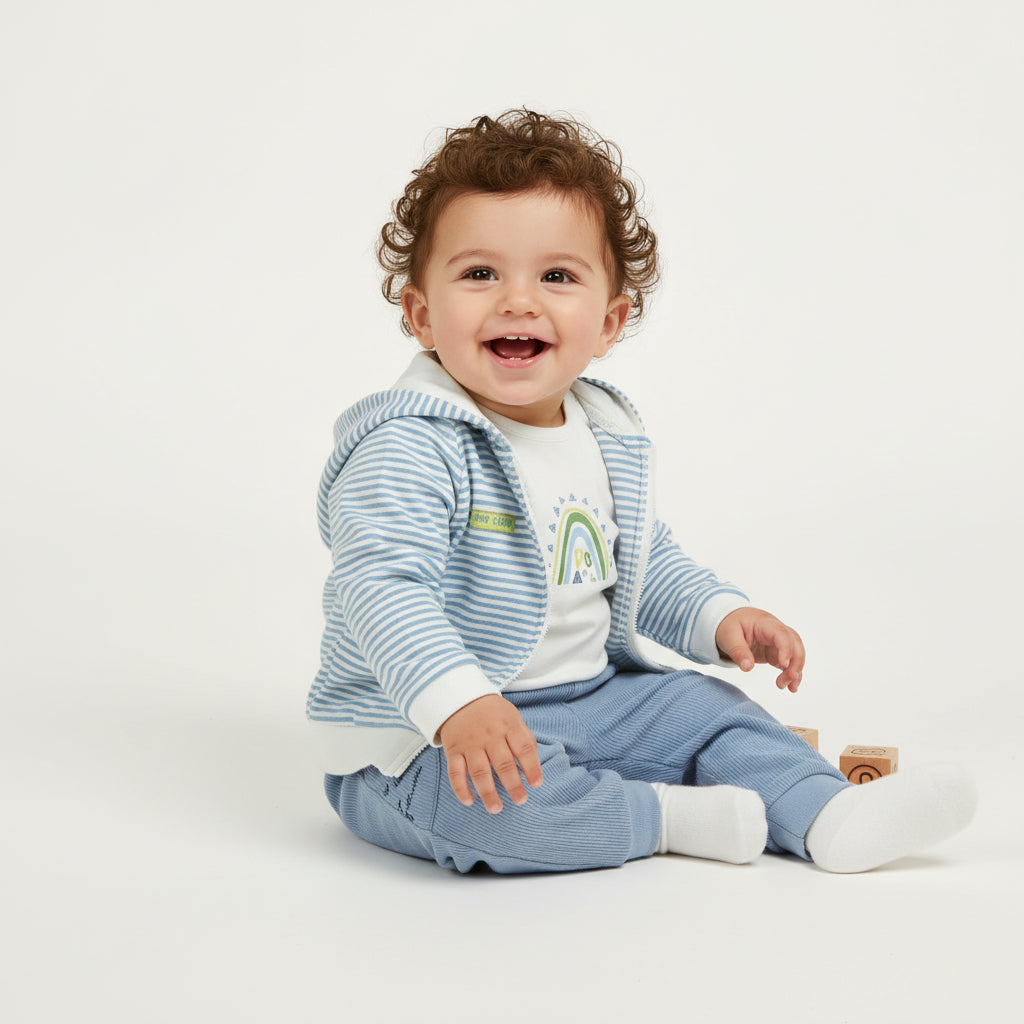 Completo in cotone per bambini 3pz
