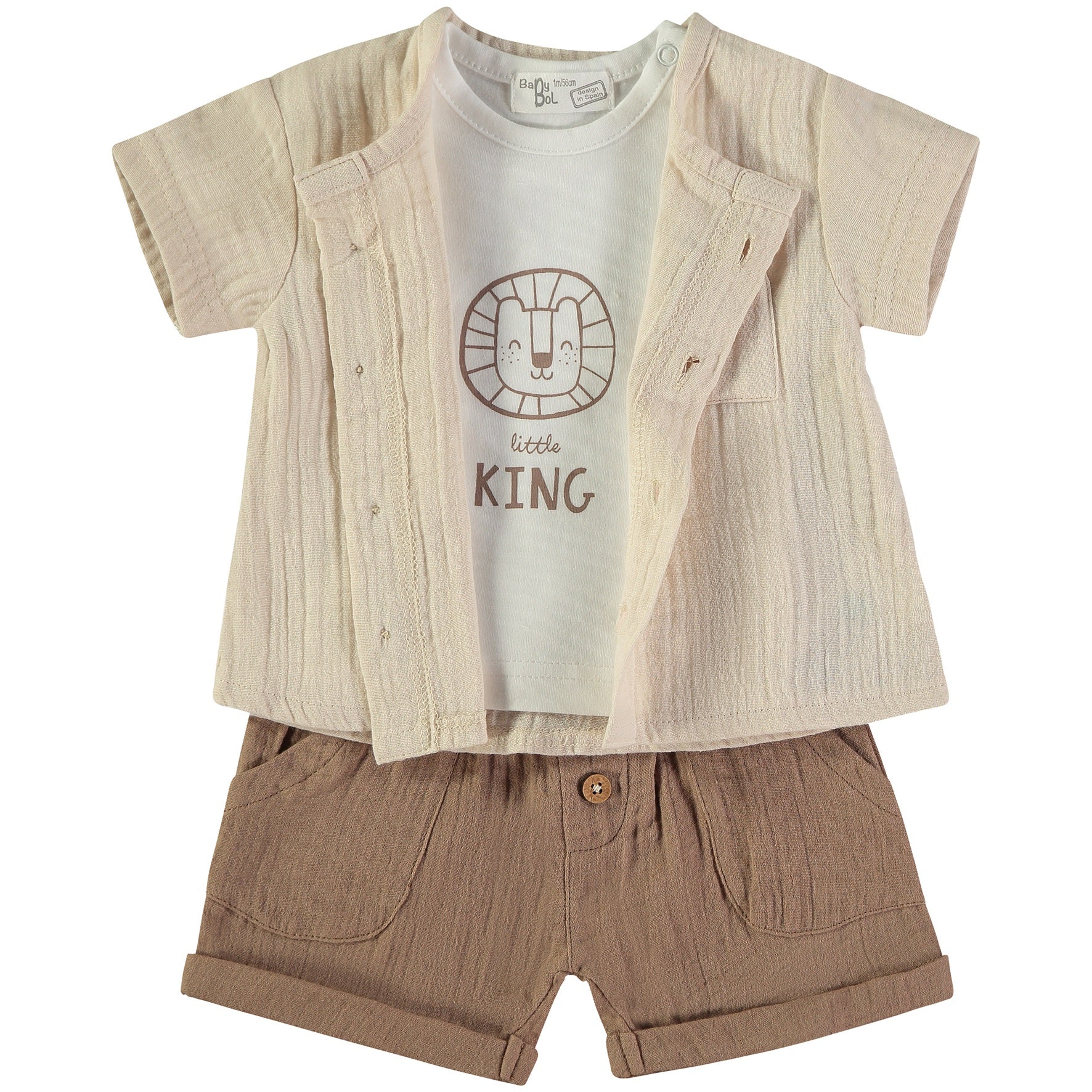 Completo in cotone per bambini 3 pz