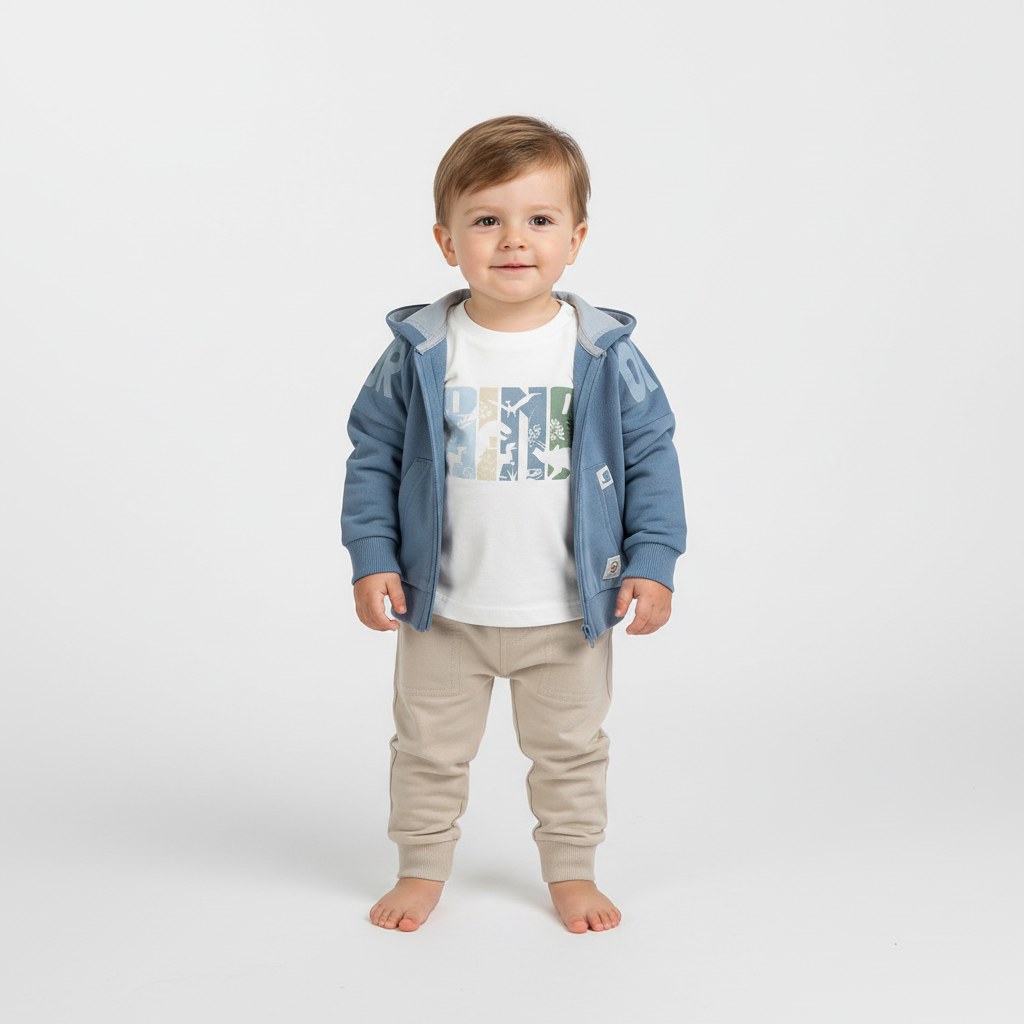 Completo in cotone per bambini 3pz