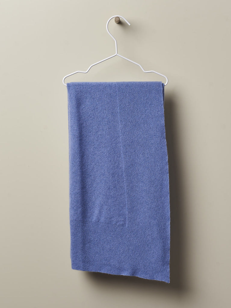Coperta Turchese lavorata a maglia in misto lana merino e cashmere - Be Brave Boutique