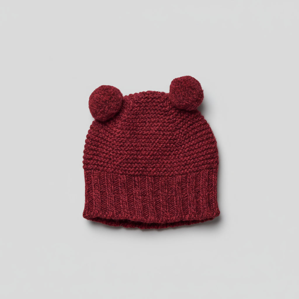 Cappello in lana e cachemire con 2 pon pon - Be Brave Boutique
