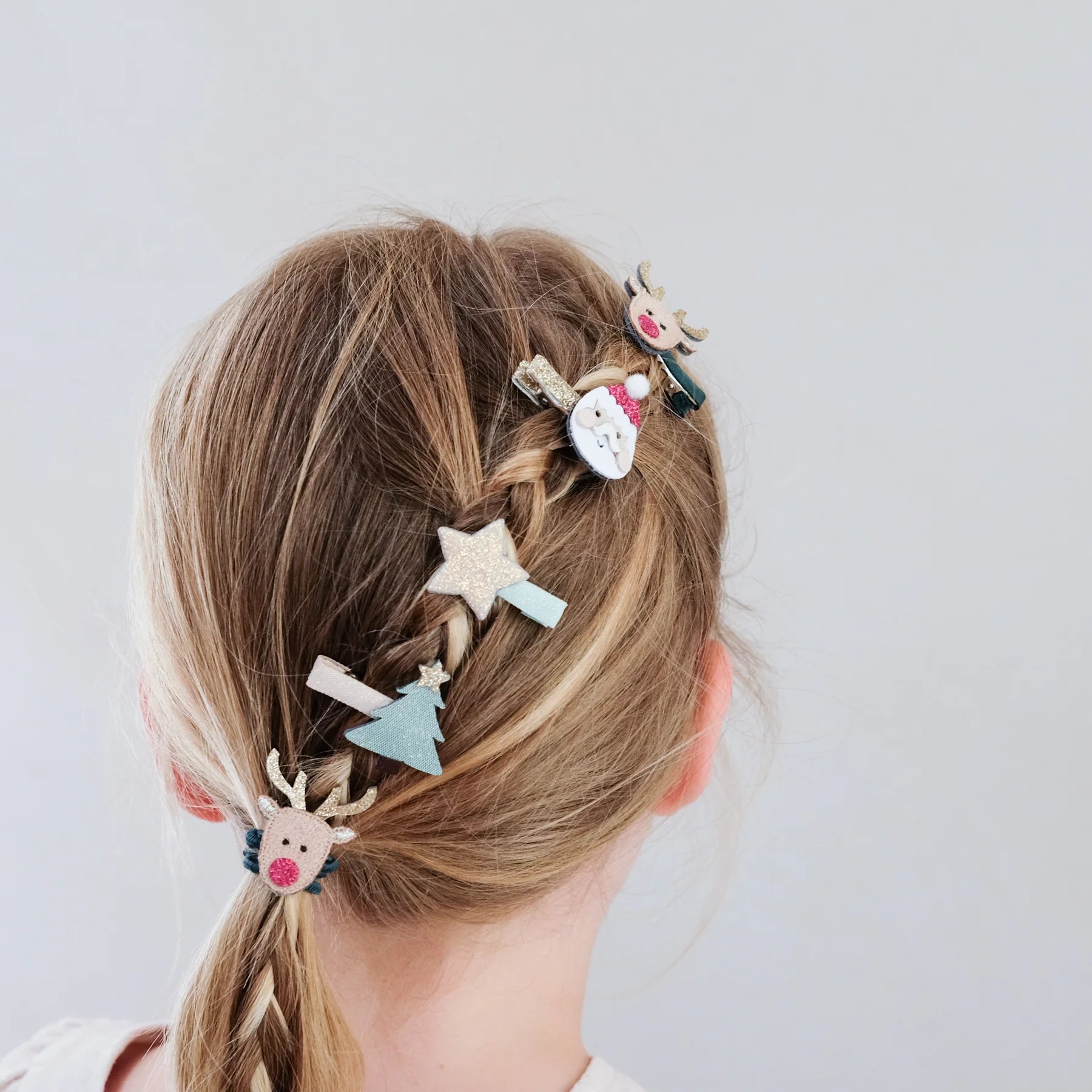 Mini clip di Babbo Natale e Rudolph - Be Brave Boutique