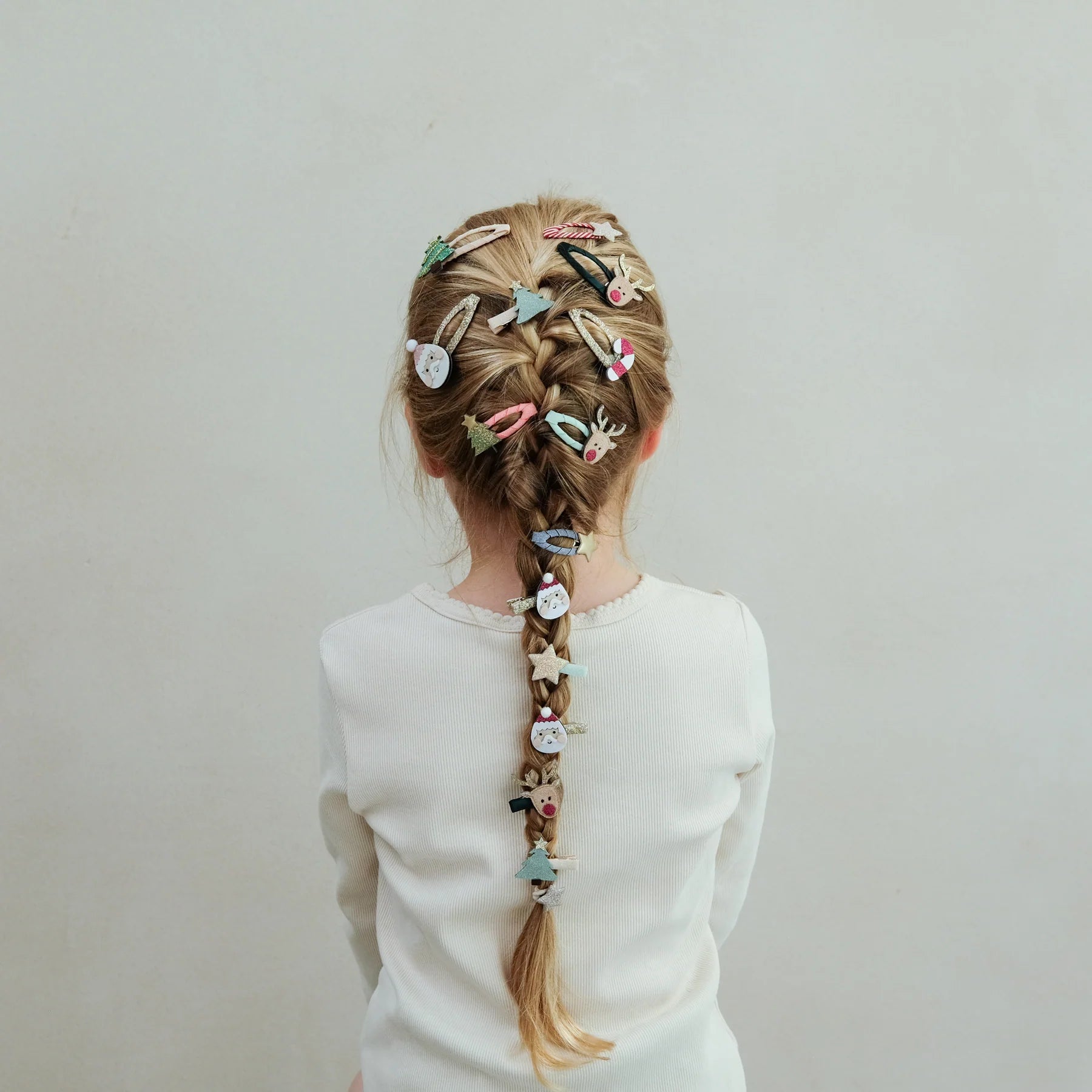 Mini clip di Babbo Natale e Rudolph - Be Brave Boutique