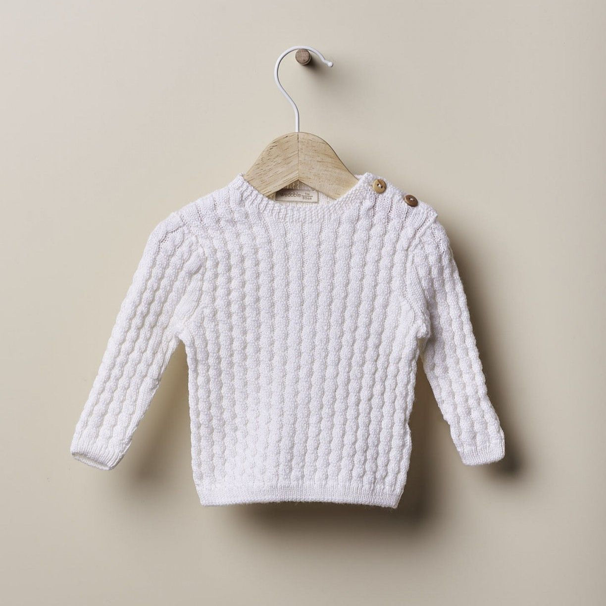 Completo in Lana Fine a trecce per neonati 2 Pezzi - Be Brave Boutique