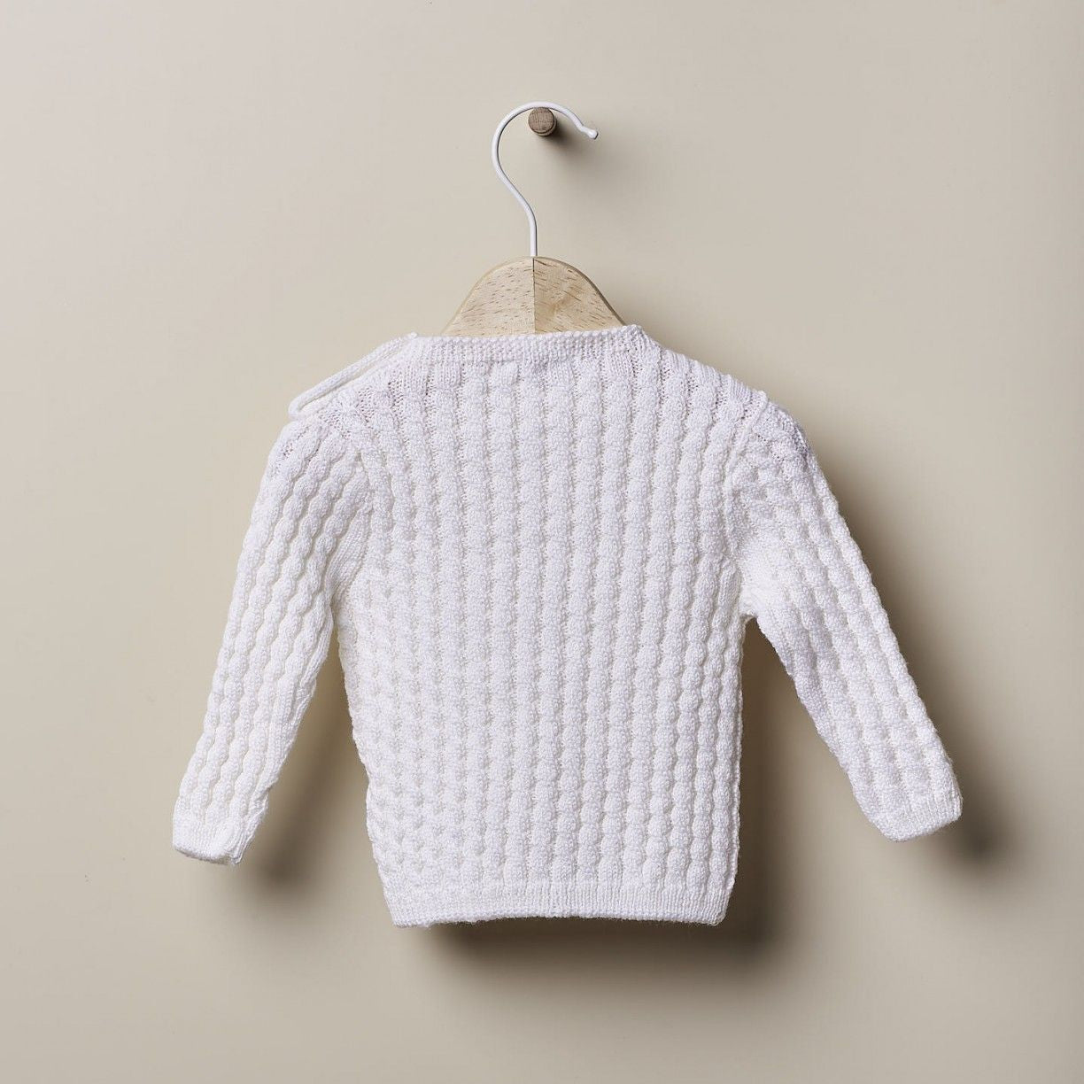 Completo in Lana Fine a trecce per neonati 2 Pezzi - Be Brave Boutique