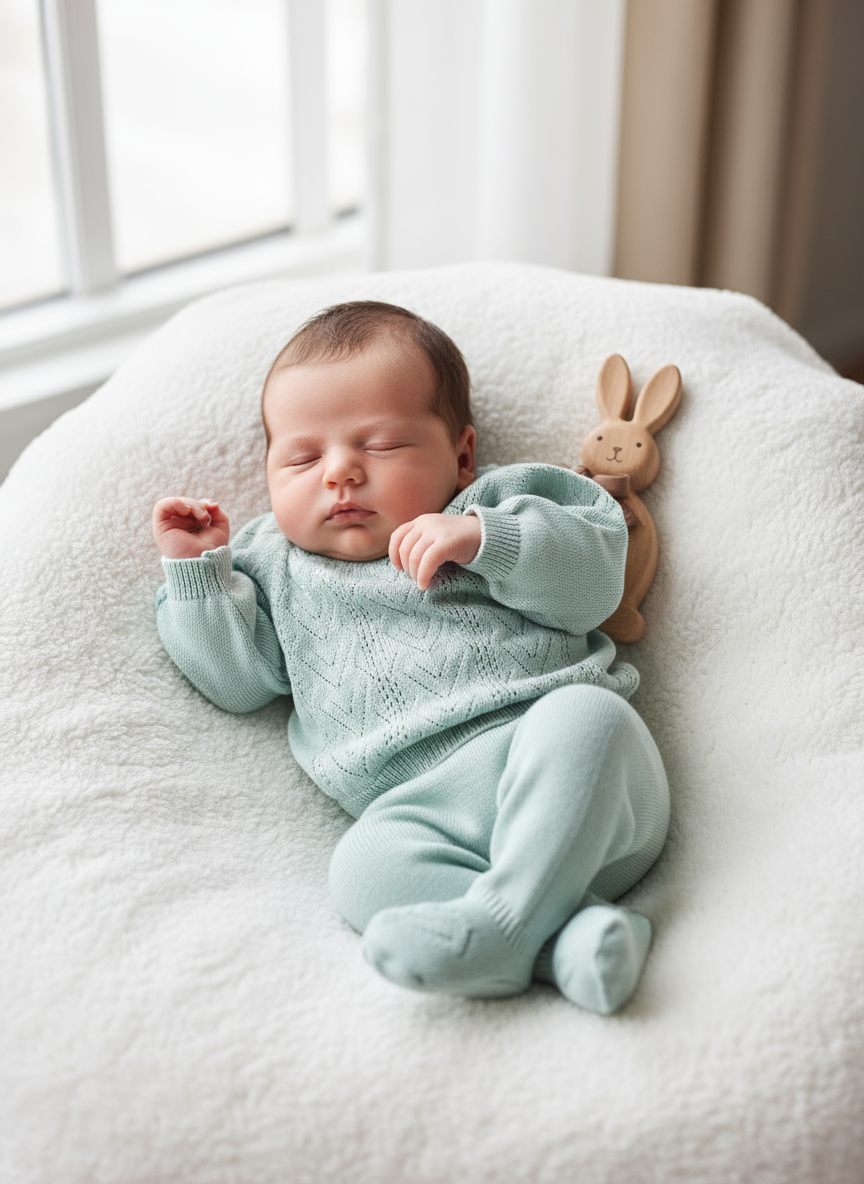 Completo Nascita in Cotone Biologico – ROMANTIC SPRING DAY