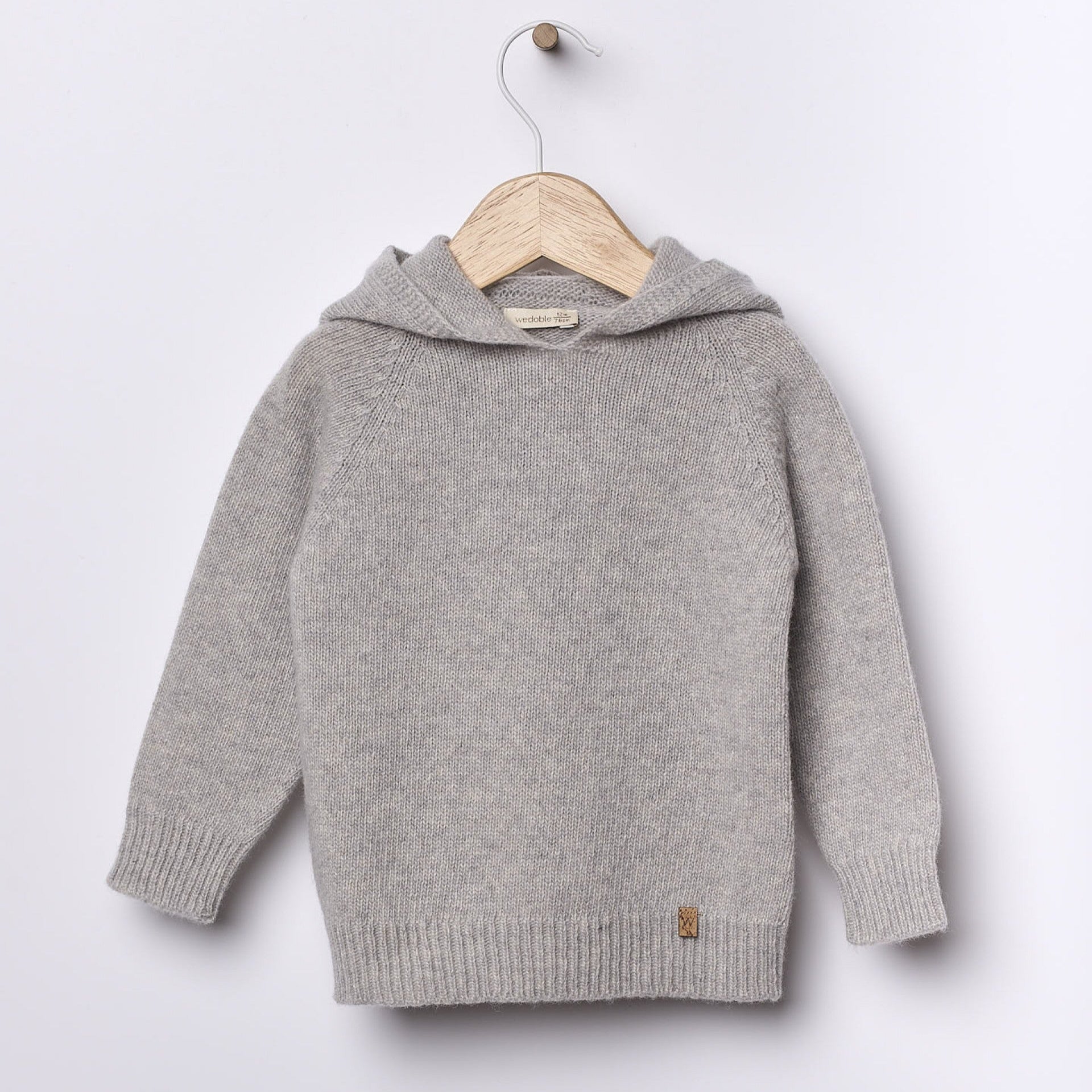 Maglione per bambini con cappuccio In 100% Morbida Lana Marino Extrafine - Be Brave Boutique