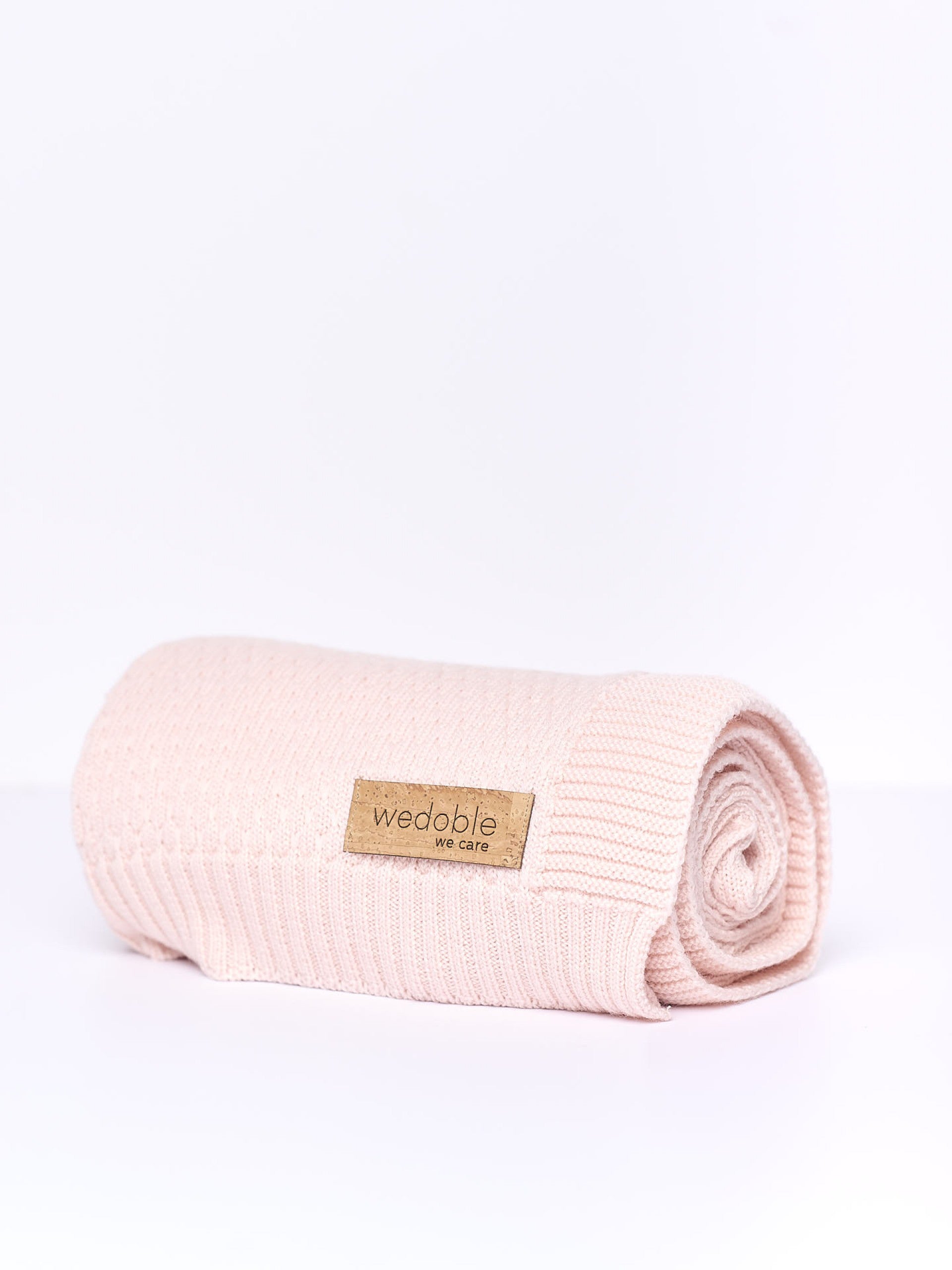 Copertina rosa  in Lana 100% - Be Brave Boutique