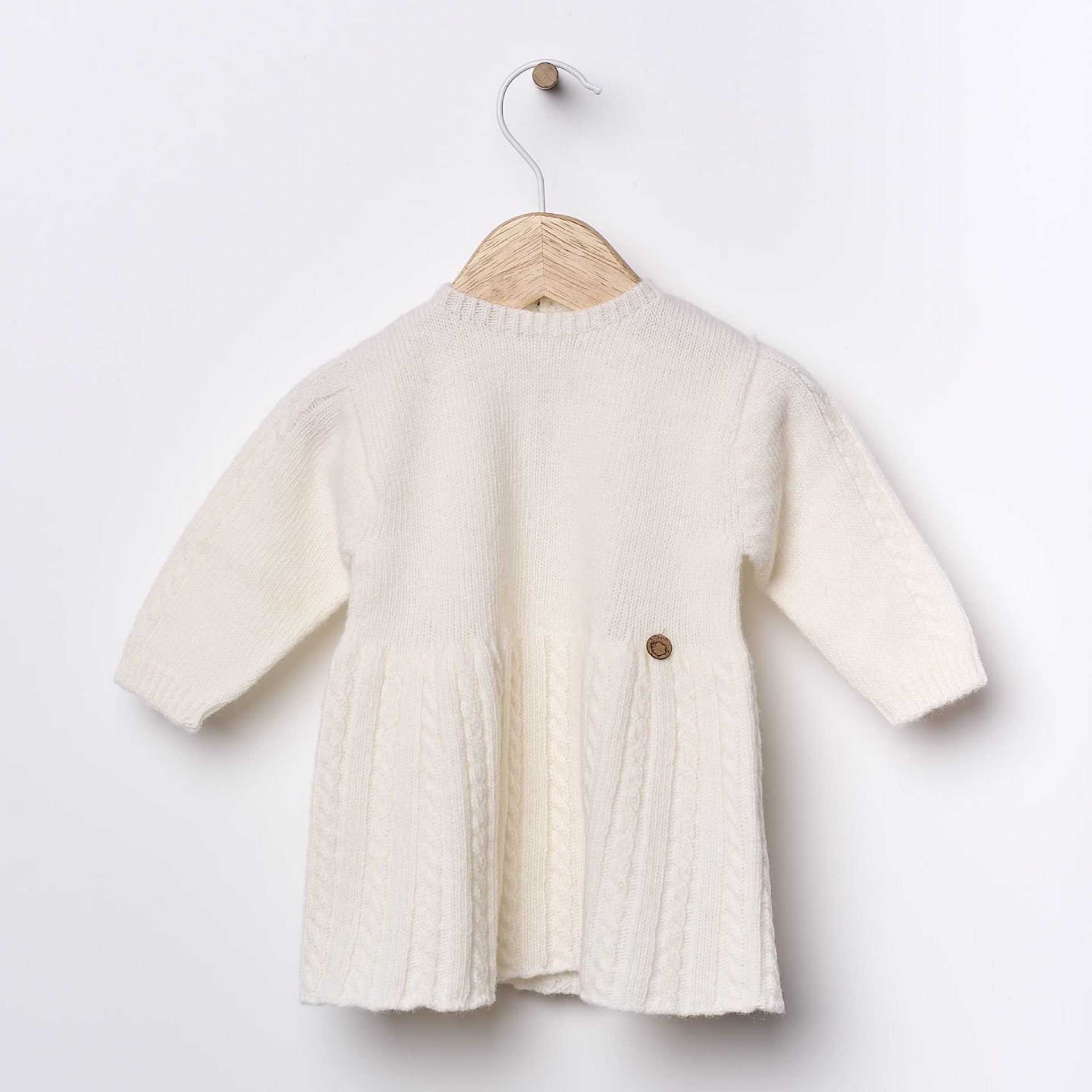 Abito in lana merinos extra fine Bianco Perla