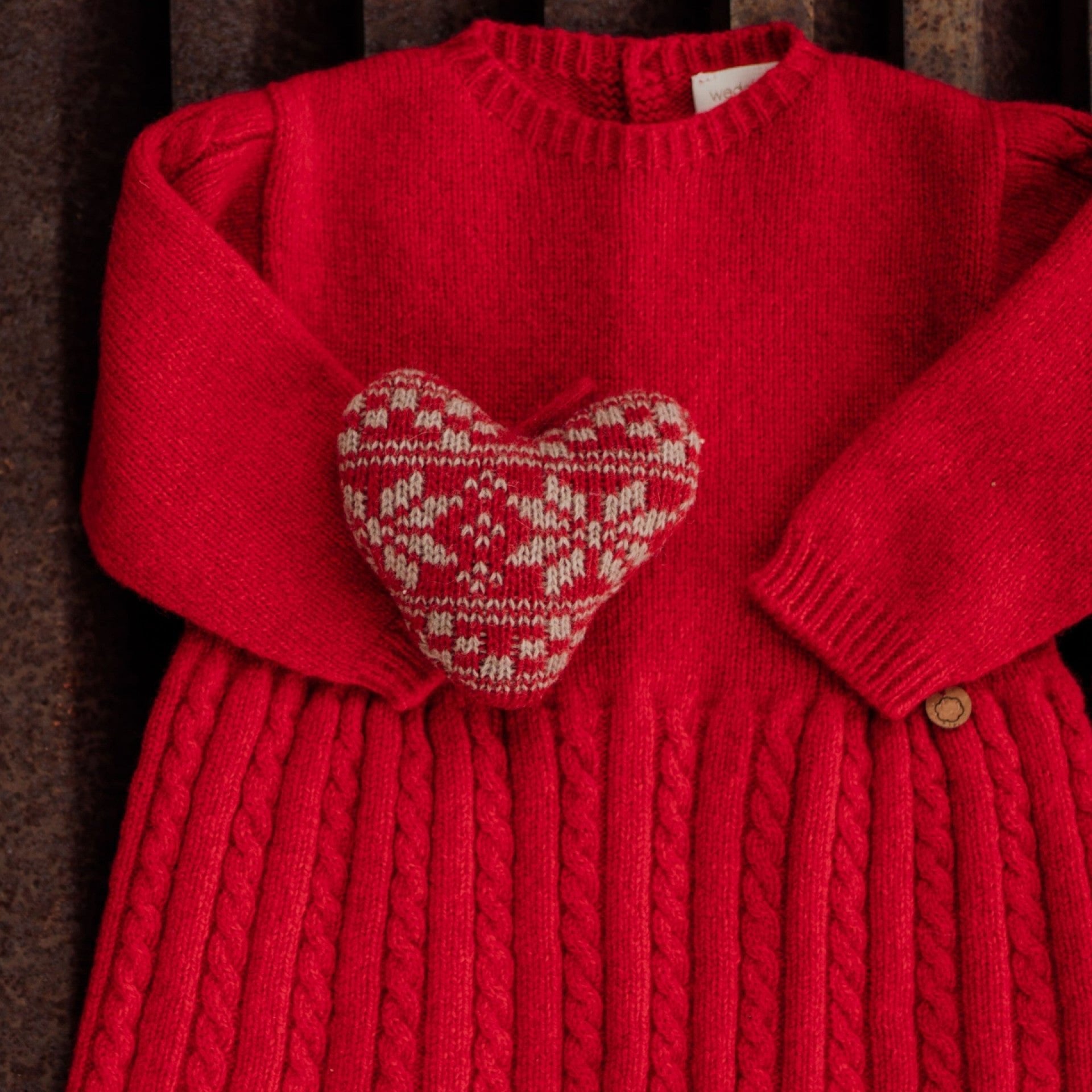 Abito in lana merinos extra fine  Rosso