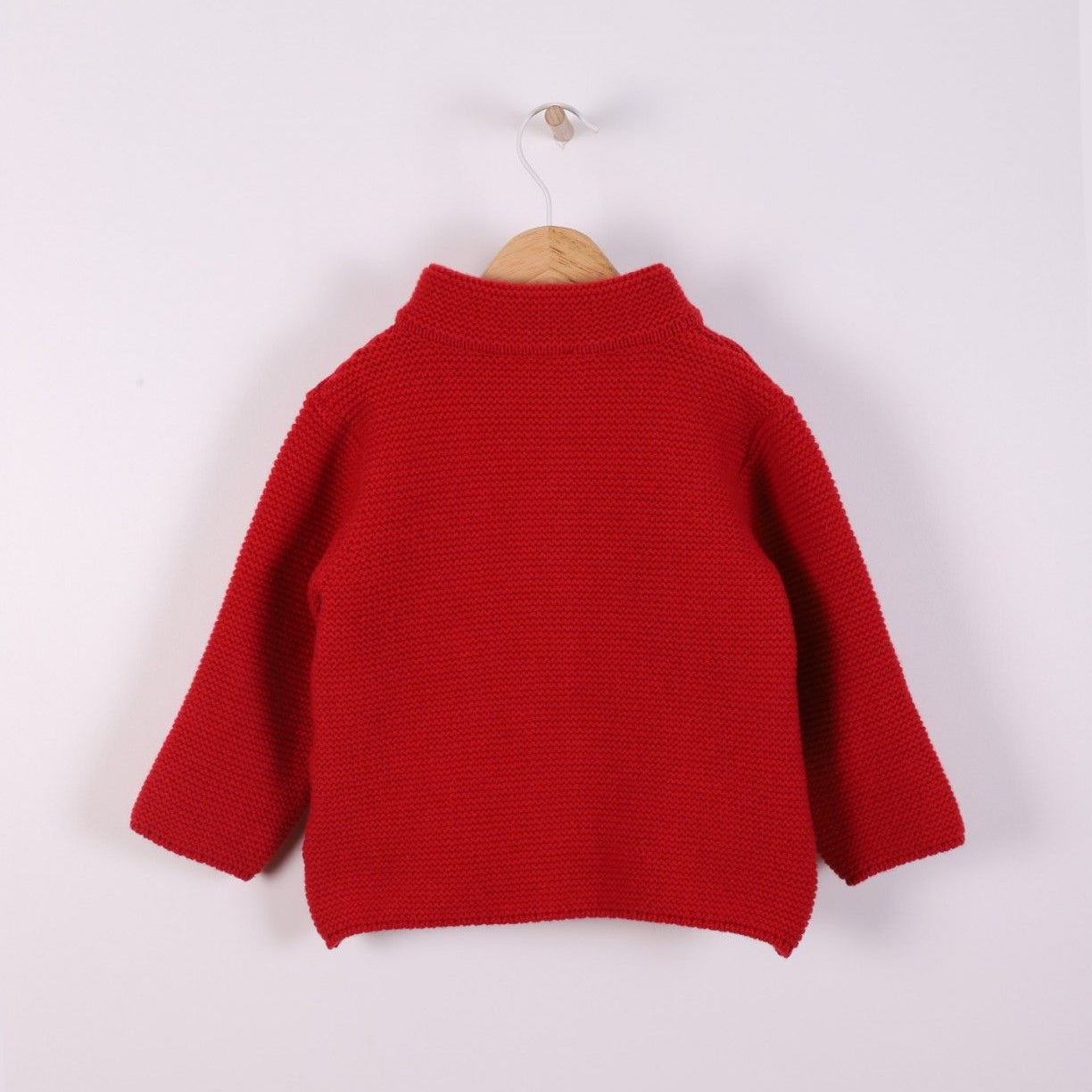 Cardigan HAPPY GIRL in lana merino extrafine a maniche lunghe - Be Brave Boutique