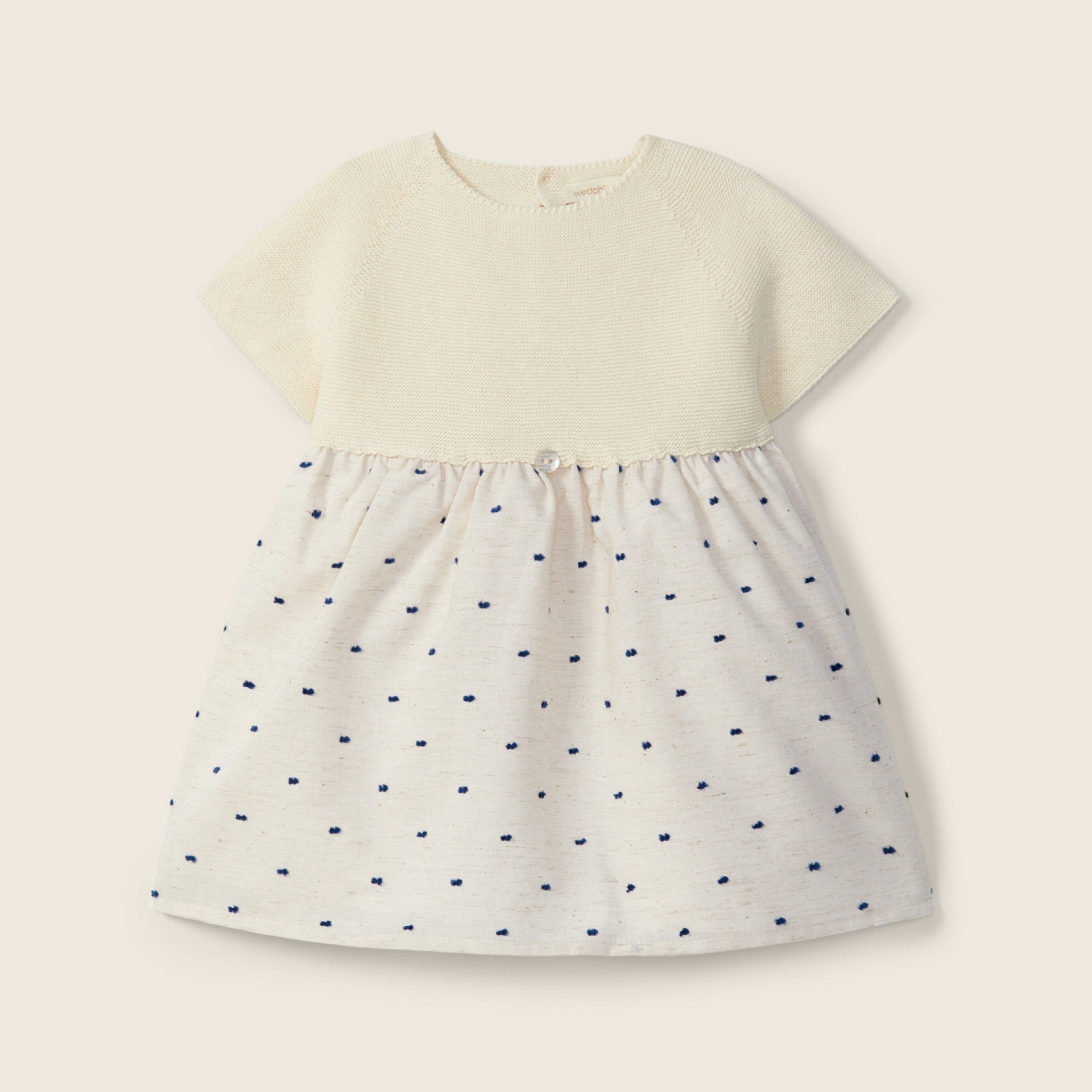 Abito plumetis a maniche corte | PLACE IN THE SUN